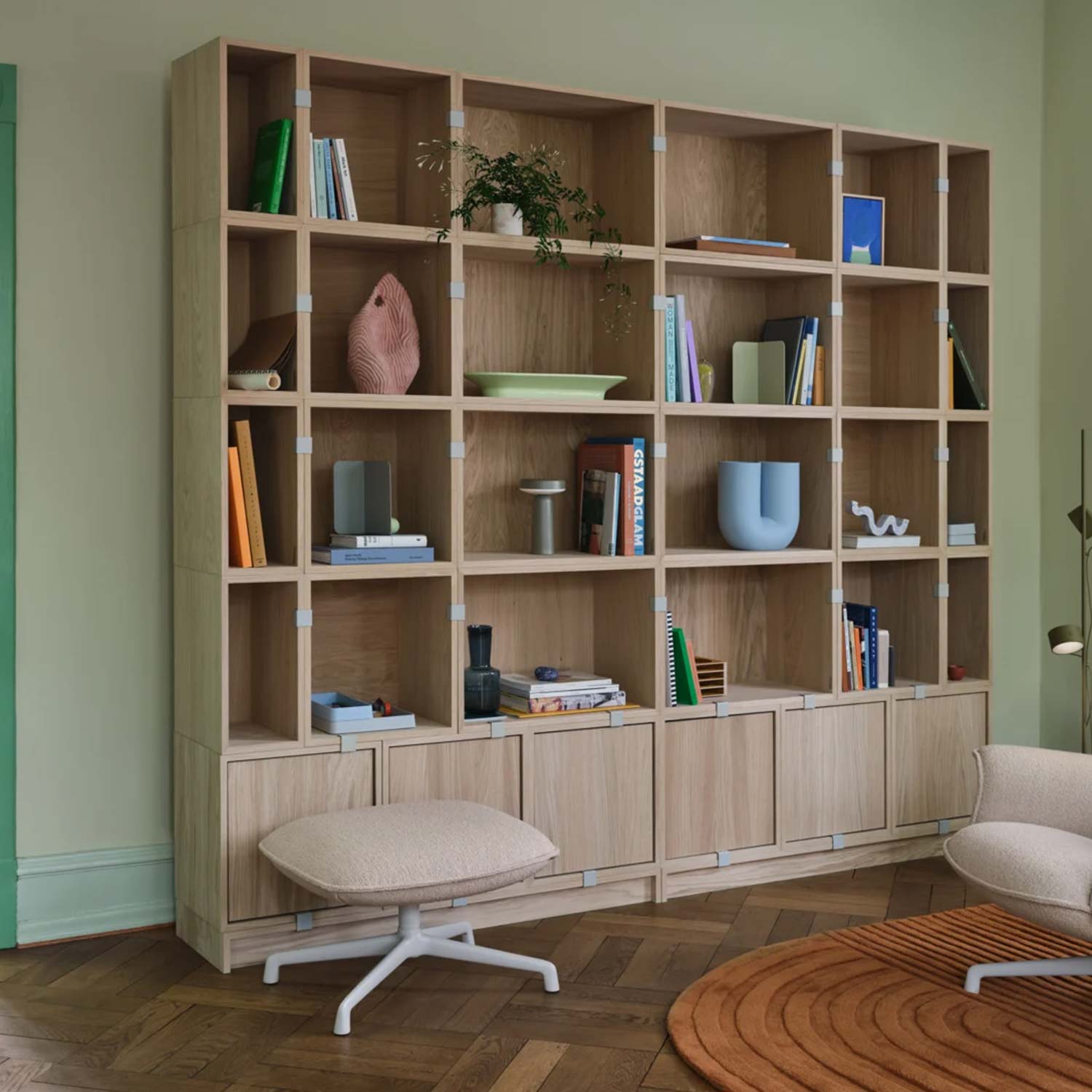 28997 en stacked bookcase 1 oak doze lounge chair low back ottoman swivel hearth 7 grey relevo burnt orange post brown green muuto org 102981