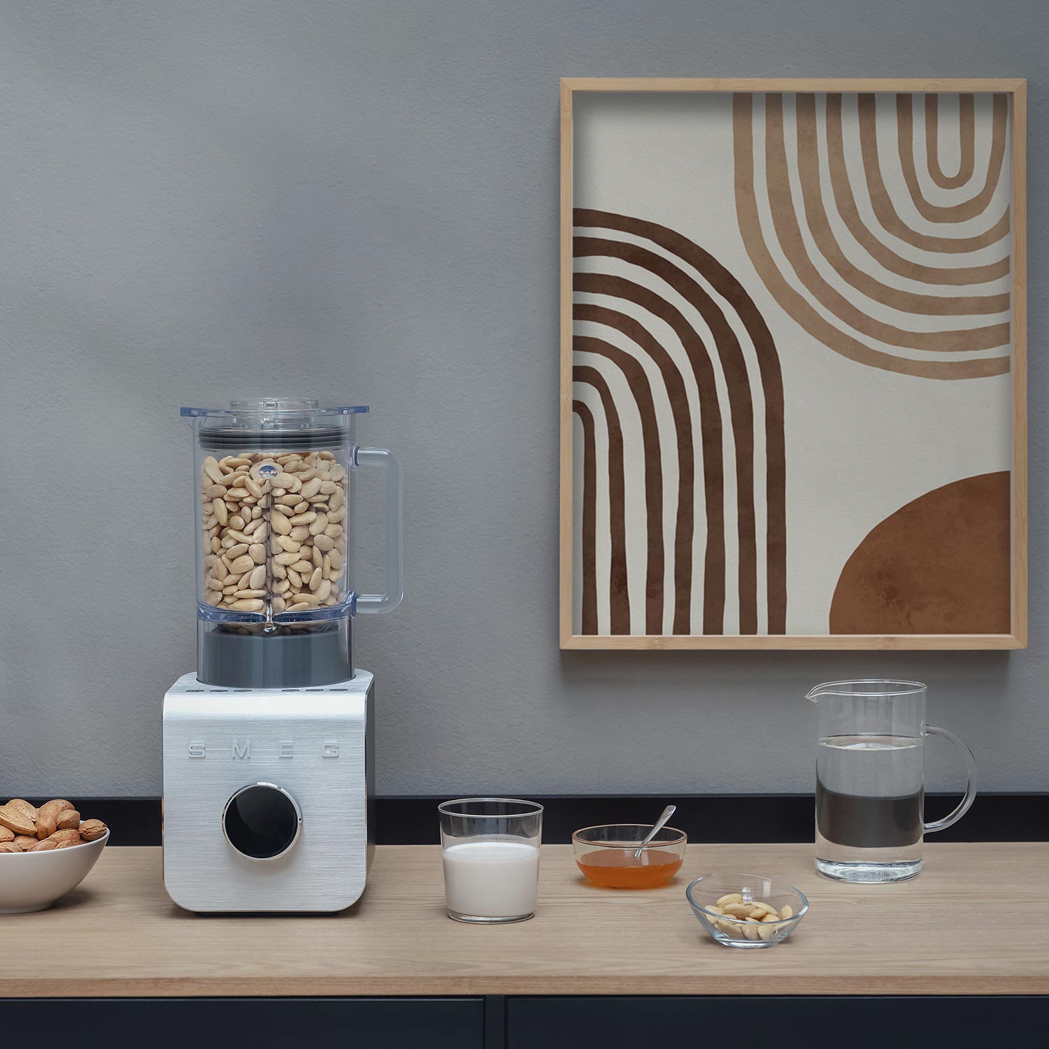 smeg high performance standmixer blc01 schwarz matt kueche 95384