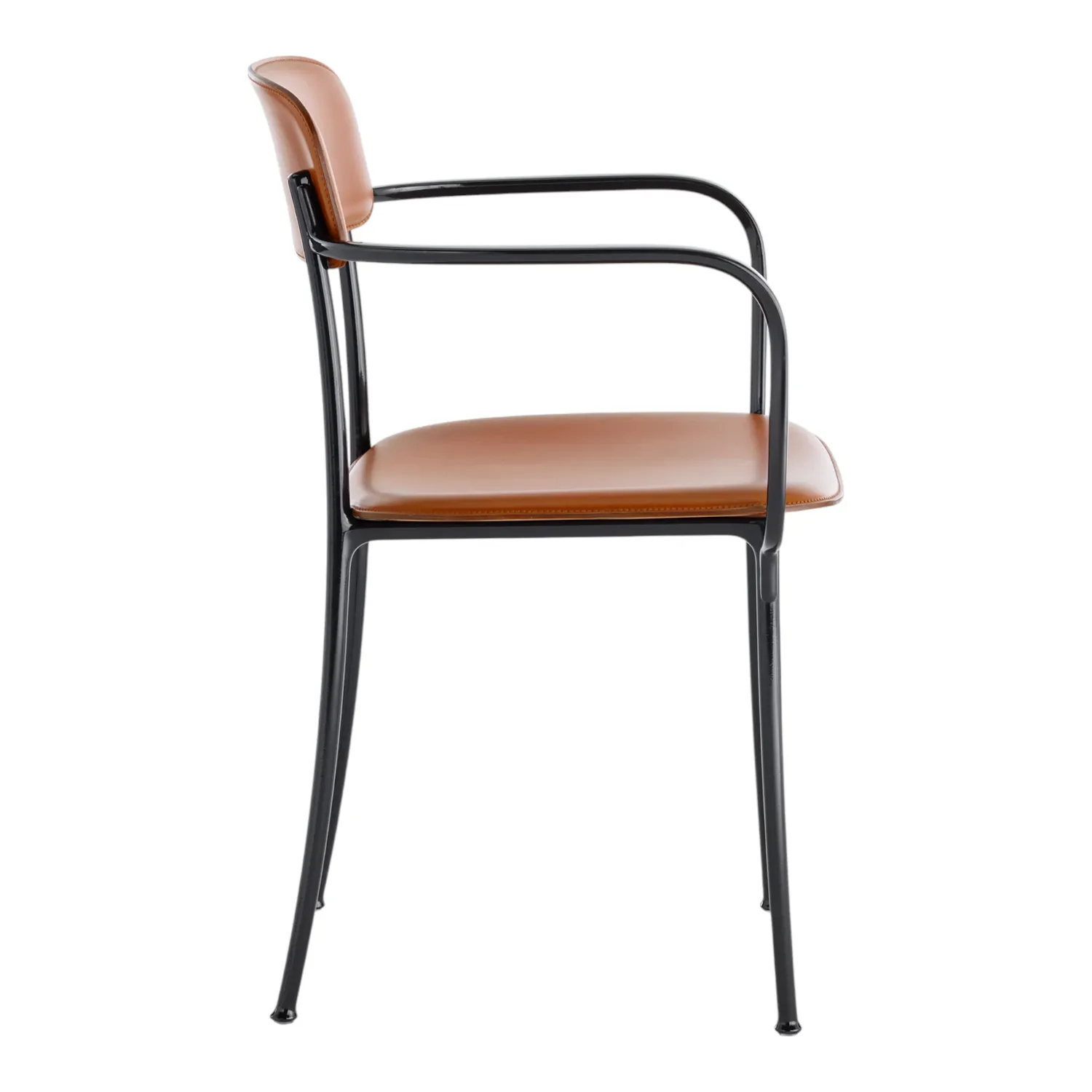 Kartell - Savoia Kleiner Ledersessel Leder/anthrazit