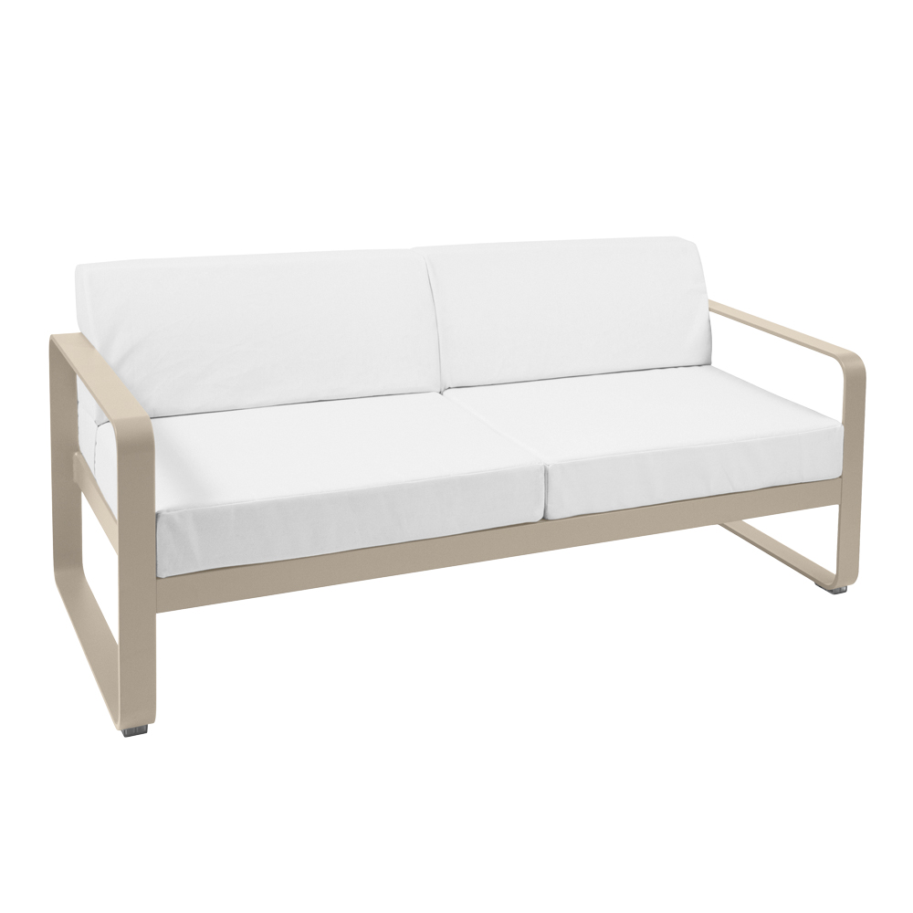 fermob bellevie sofa 2 muskat grauweiss 65929