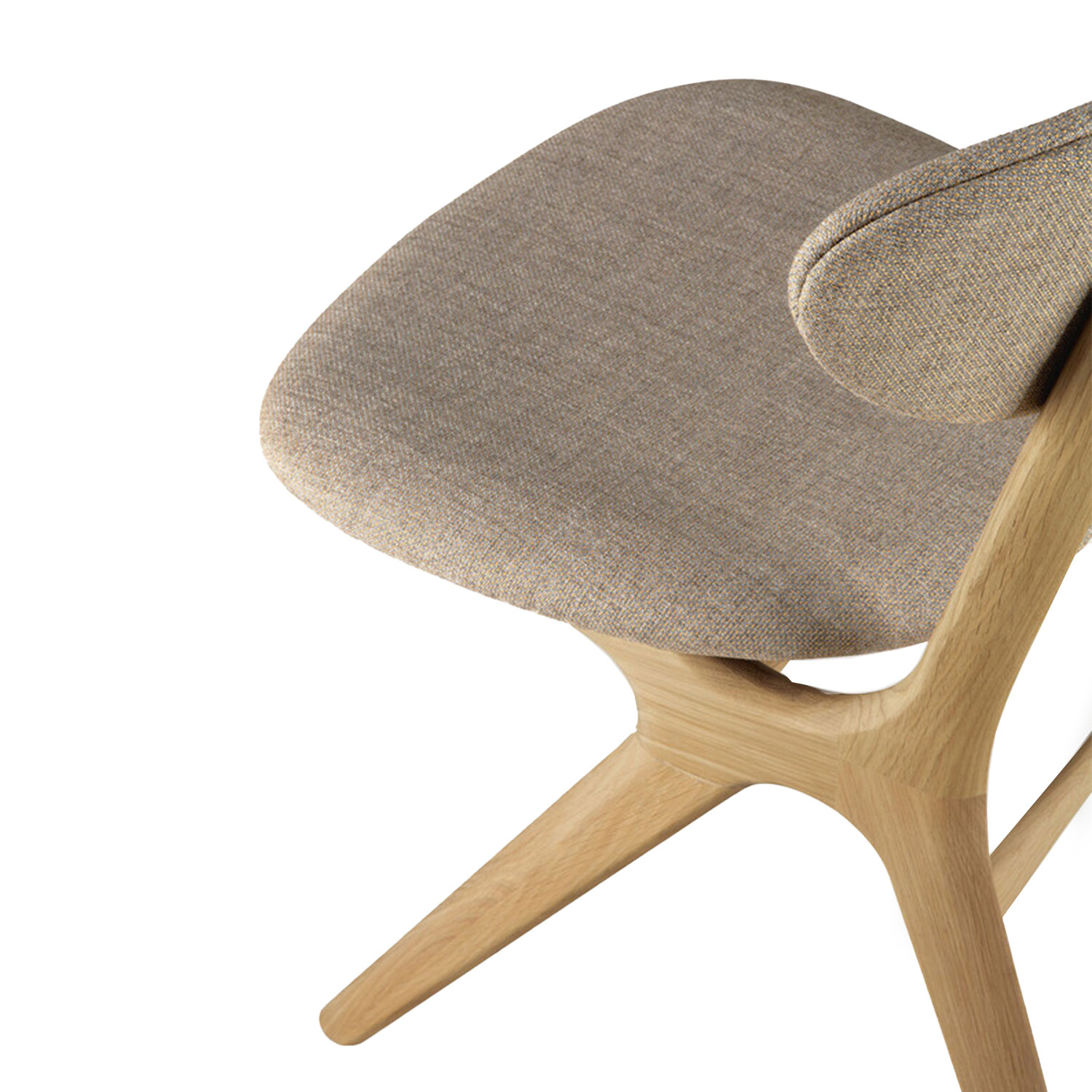 Ethnicraft - Eye Stuhl Eiche gepolstert warm grey