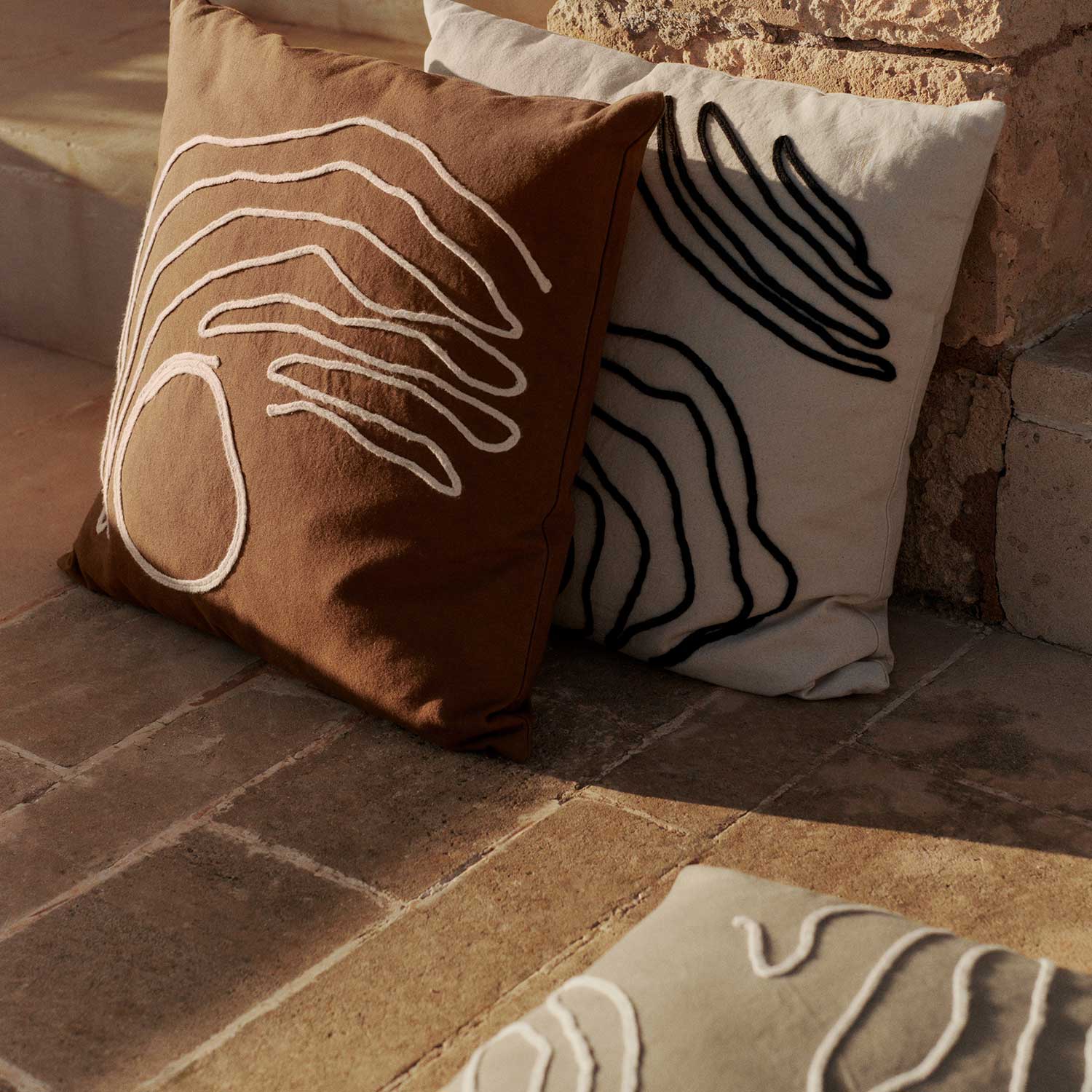 Ferm Living - Jot Kissenbezug elm green