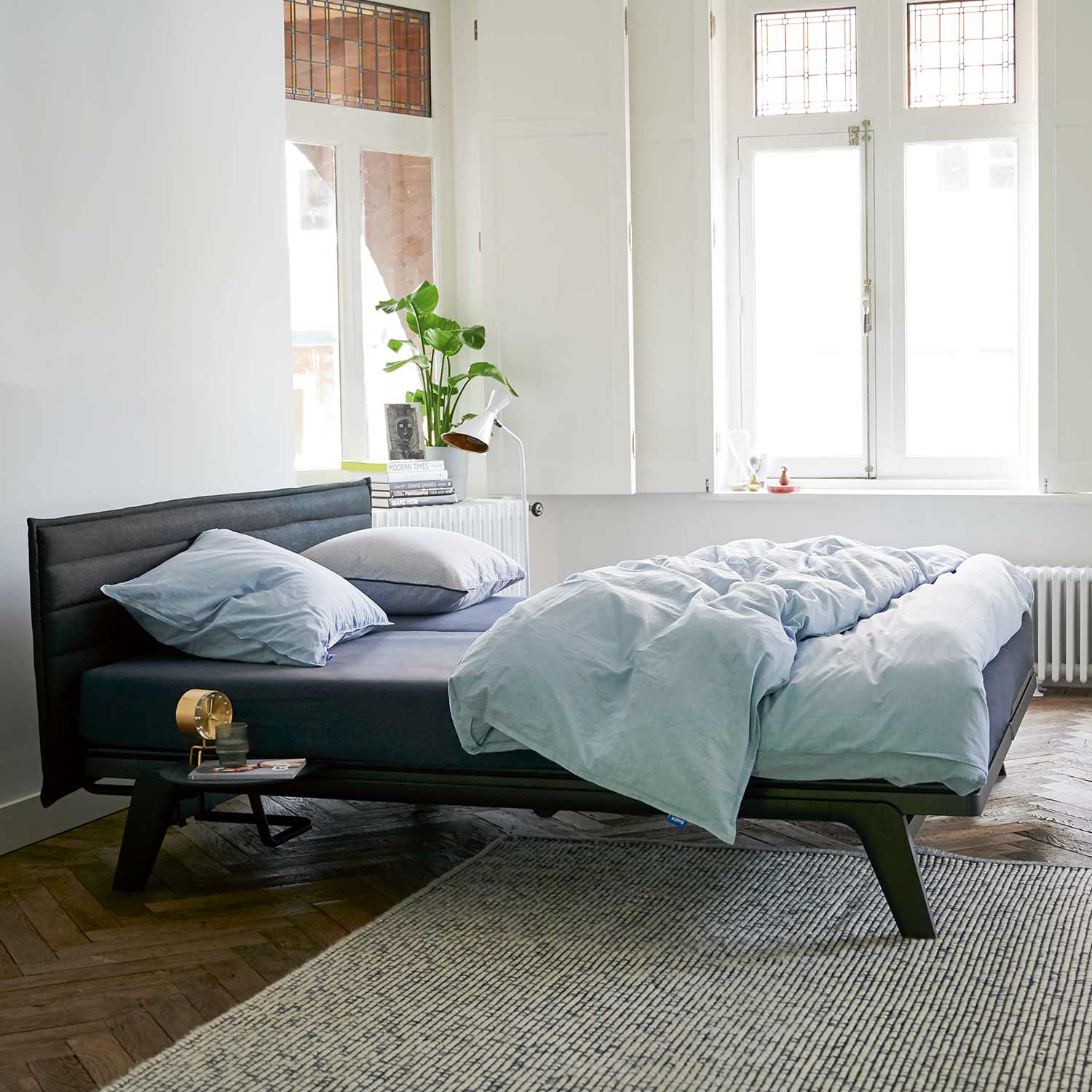 Auping - Original Bett deep black 200 x 200 cm