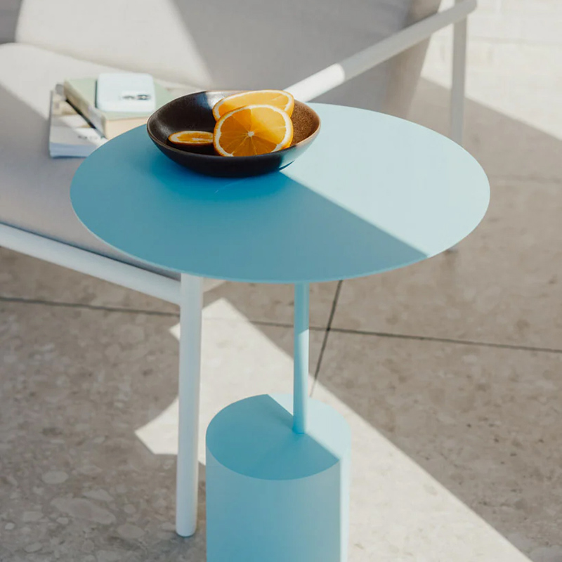 Metallbude - Ciro Beistelltisch weiß