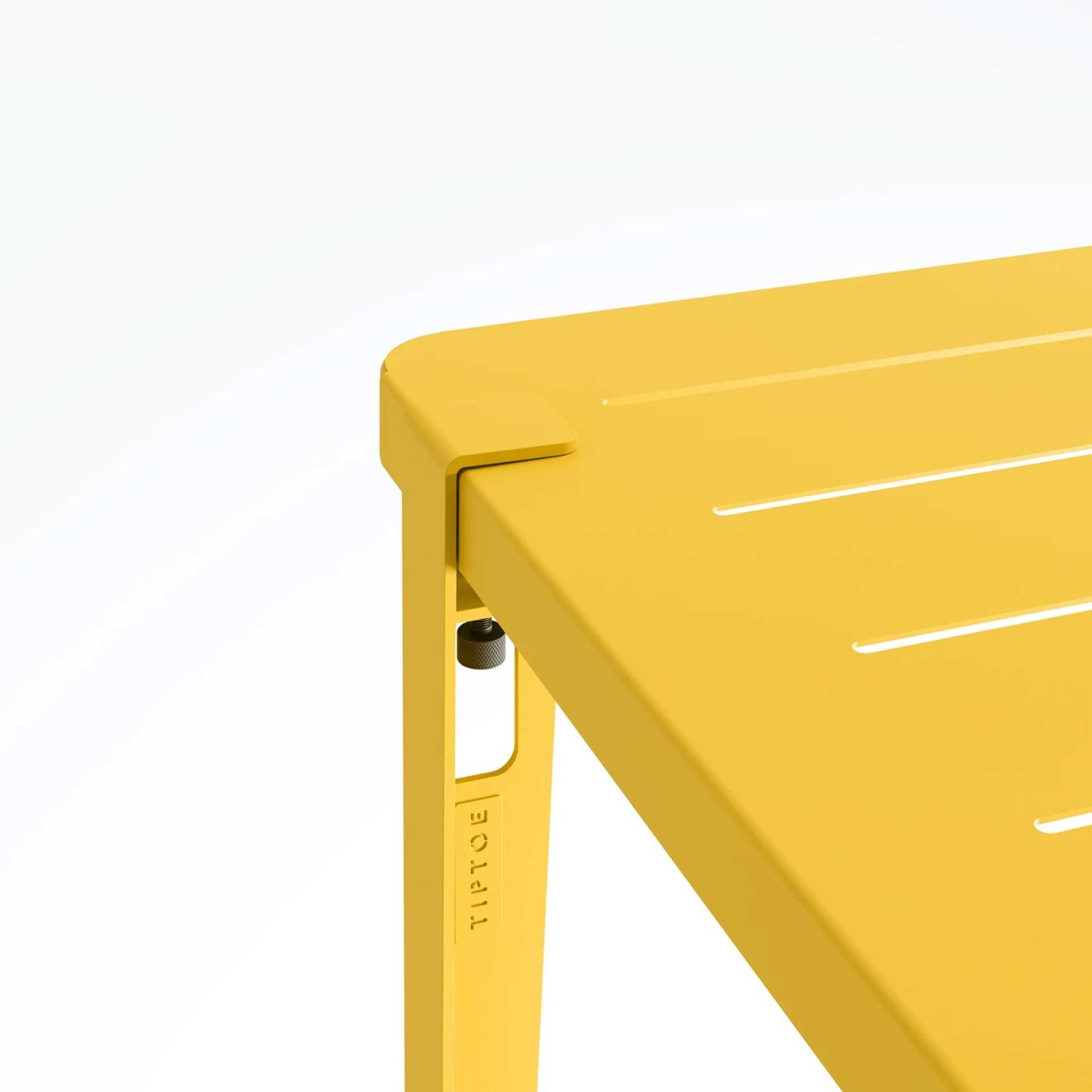 Tiptoe - Tischbein für den Außenbereich 75 cm sonnengelb