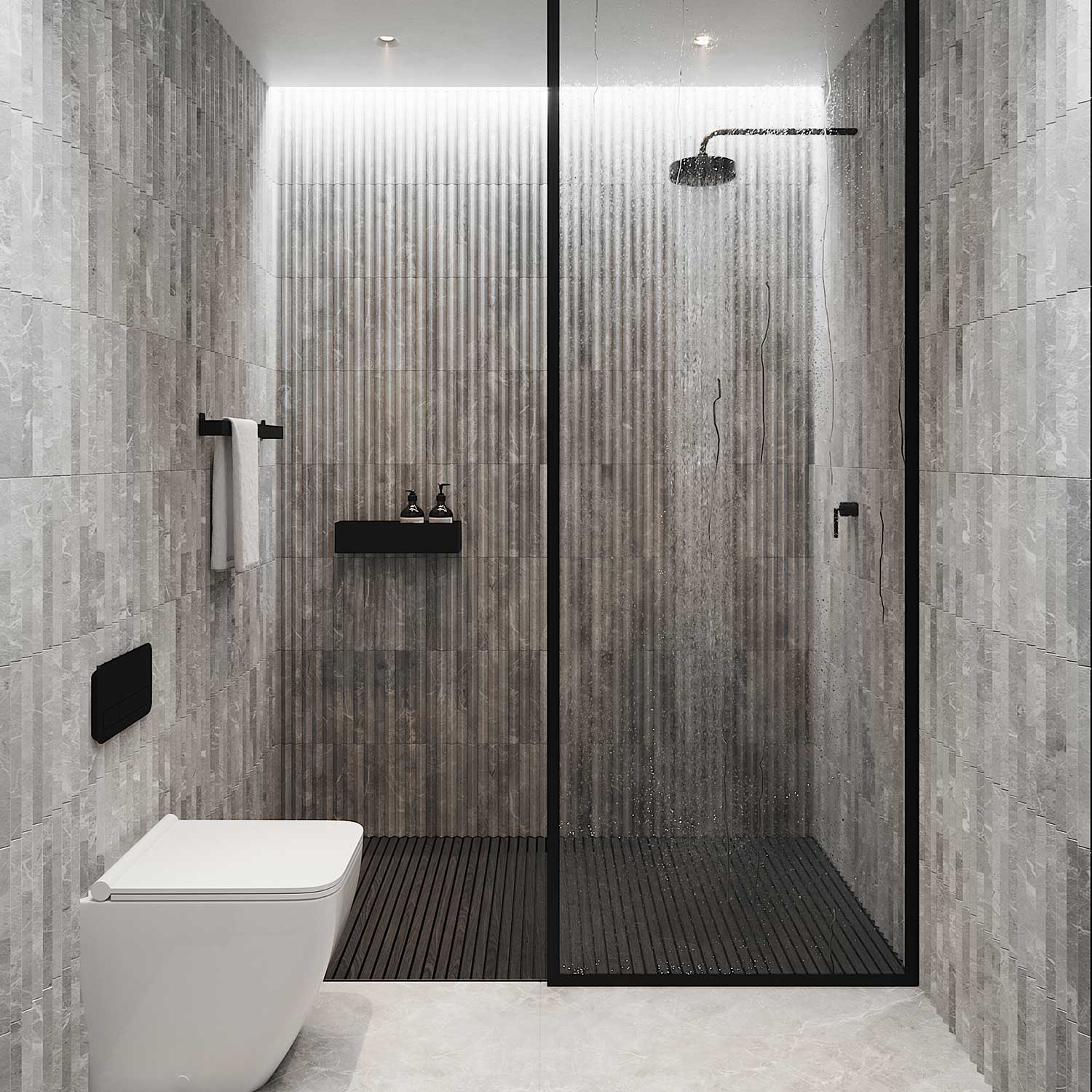 nichba ablage bad  schwarz 71973