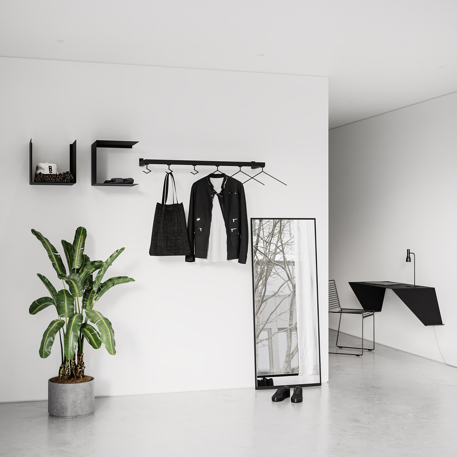 nichba design garderobe mirror large boden 72030