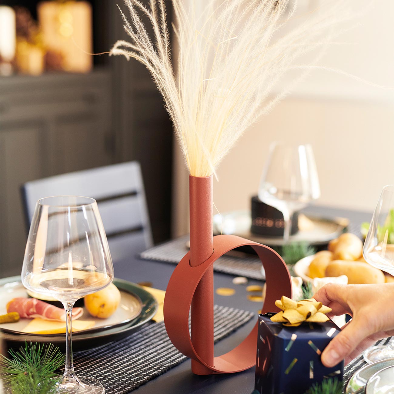 fermob ios vase ocre rouge fermob 76982