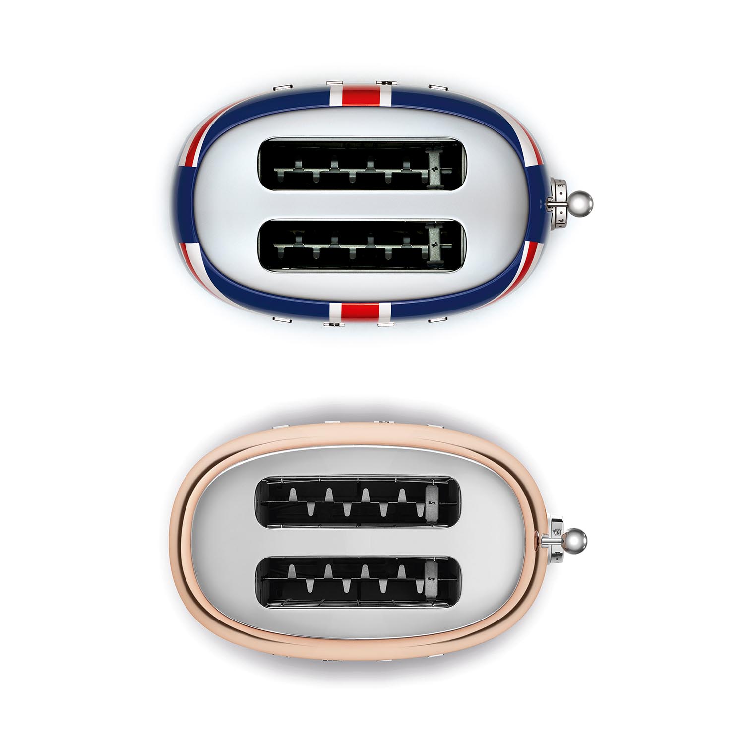 Von oben 2 Scheibentoaster 50s Style TSF01 SMEG