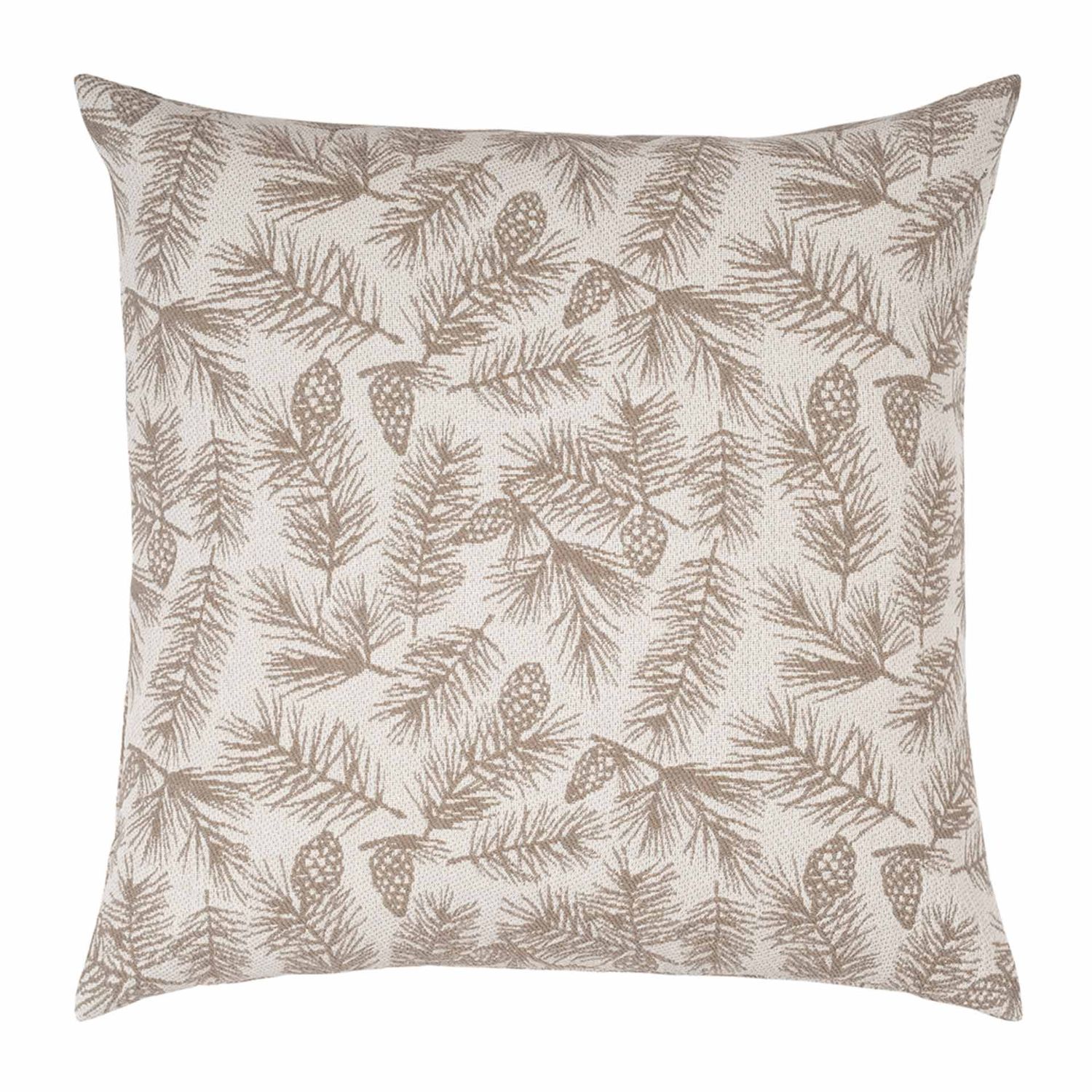 Proflax - Pinecones Kissenhülle 45 x 45 cm creme-weiß