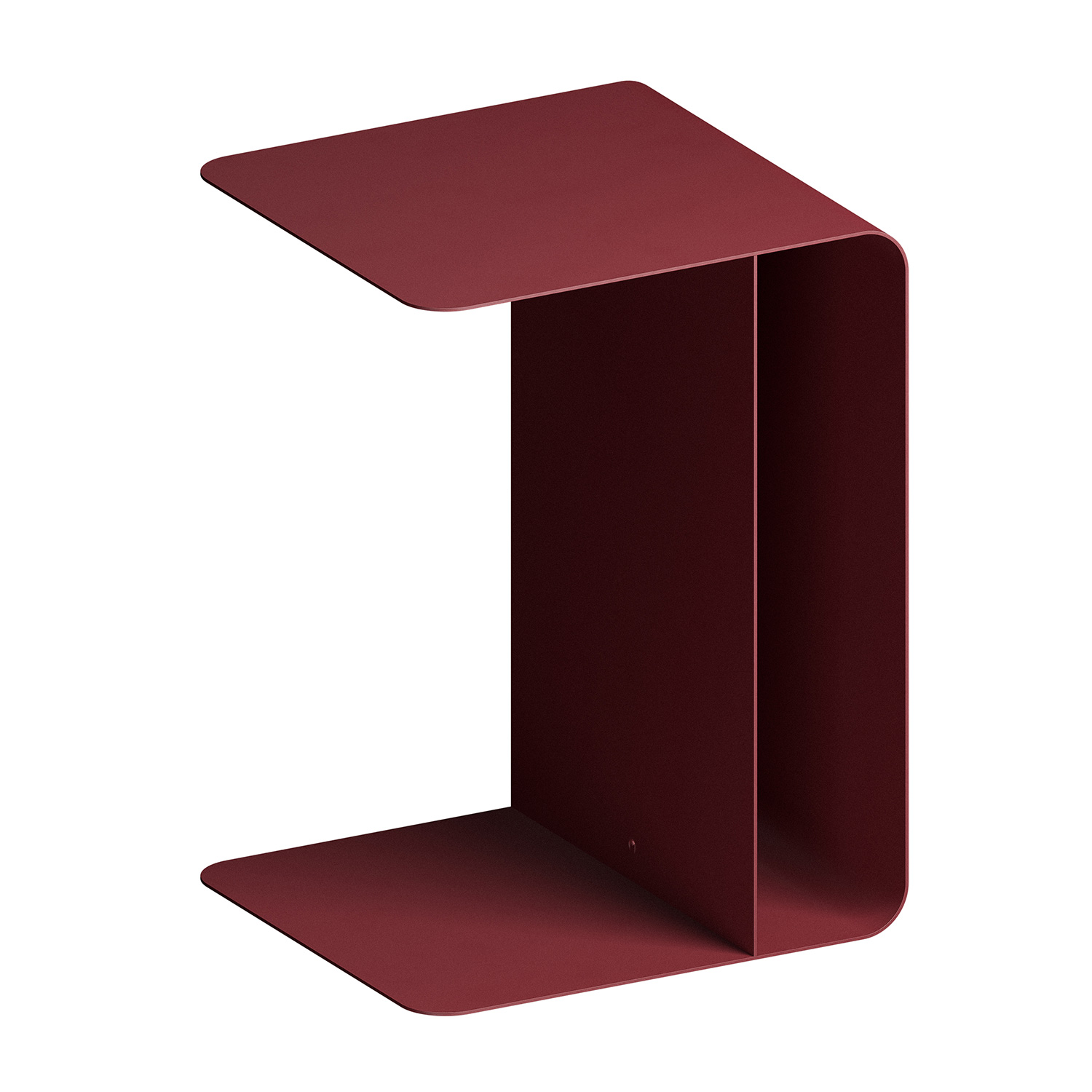 Metallbude - Cosmo Beistelltisch red wine