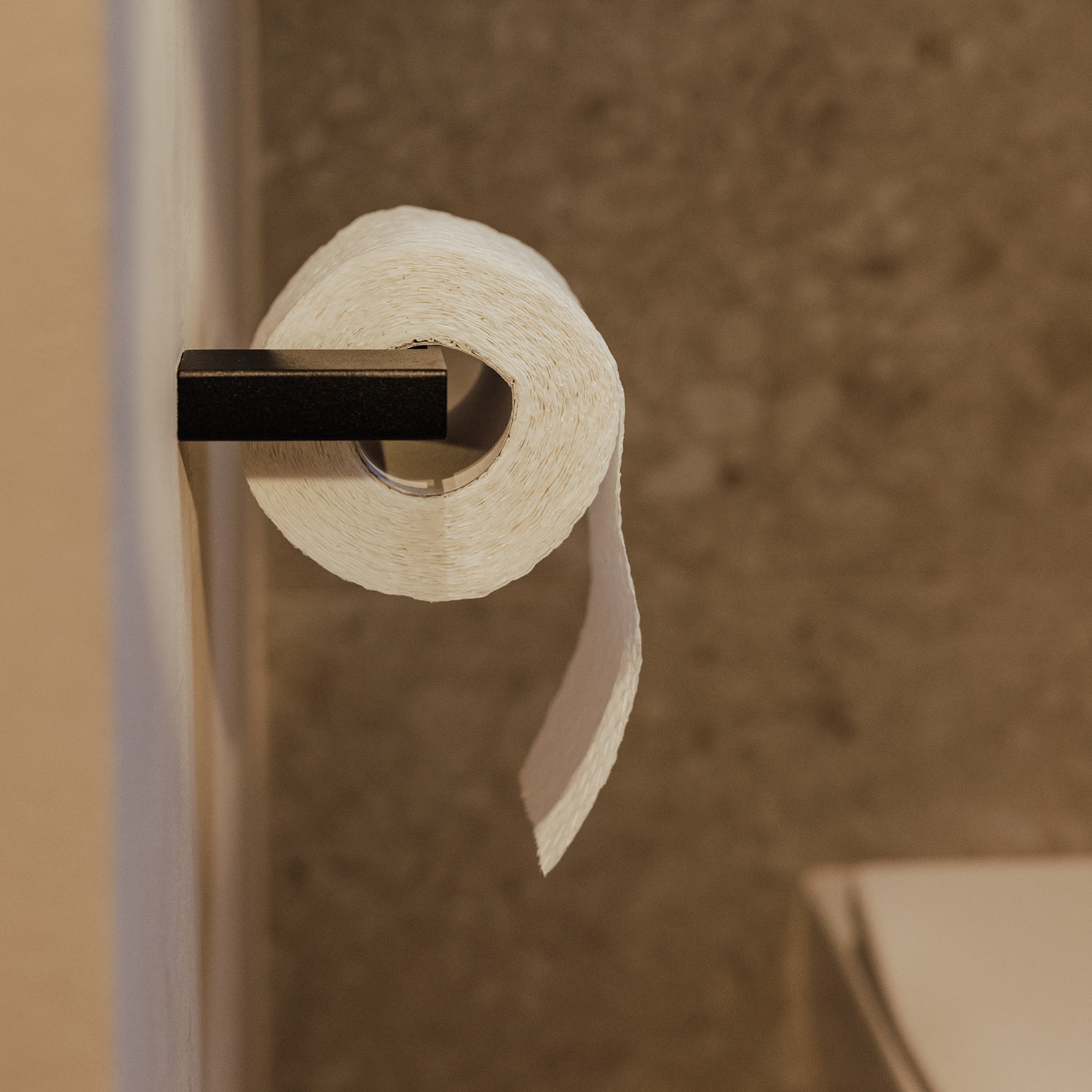 metallbude tuali toilettenpapierhalter schwarz wand bad 96780