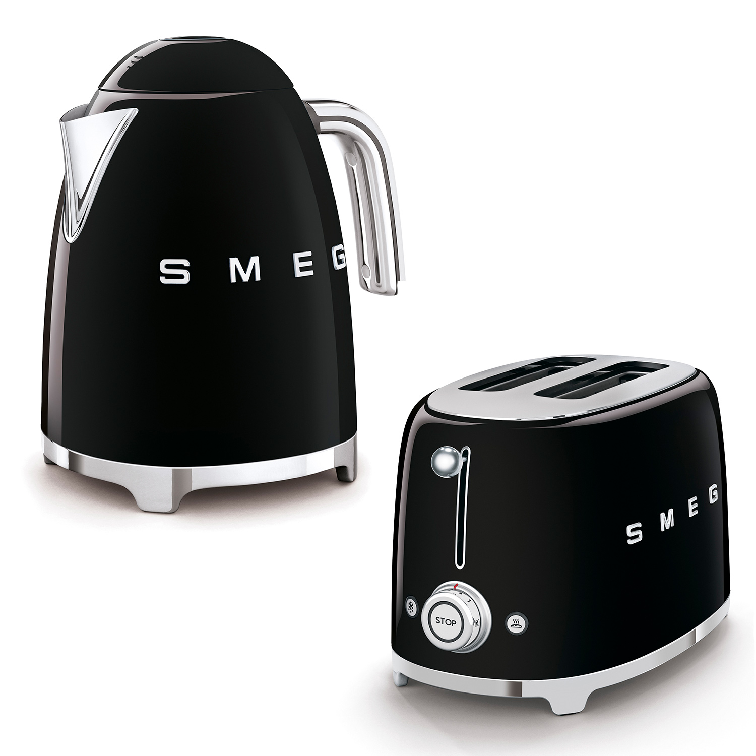 smeg kombi wasserkocher toaster schwarz 52670