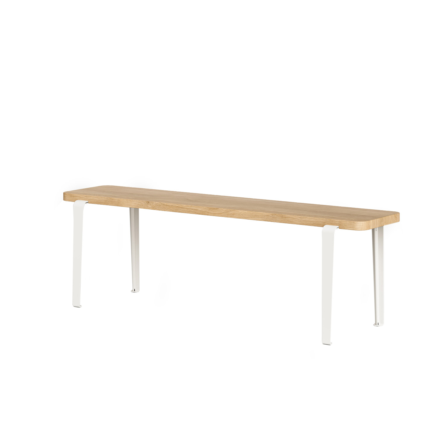 Tiptoe - Lou Sitzbank 140x30 cm wolkenweiß/Eiche