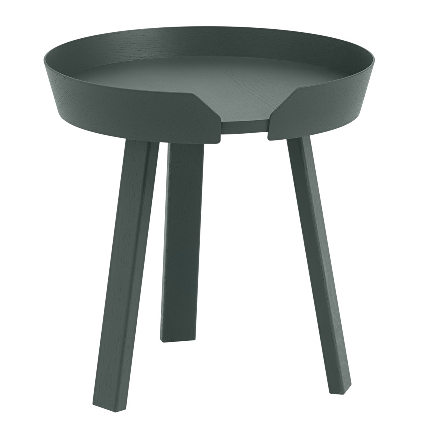 muuto around coffee table small dunkelgruen 65265