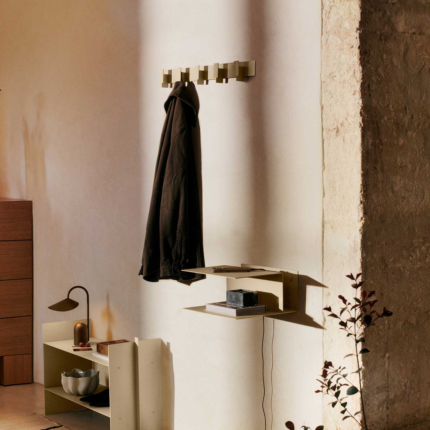 Ferm Living - Lager Hakenleiste Aluminium