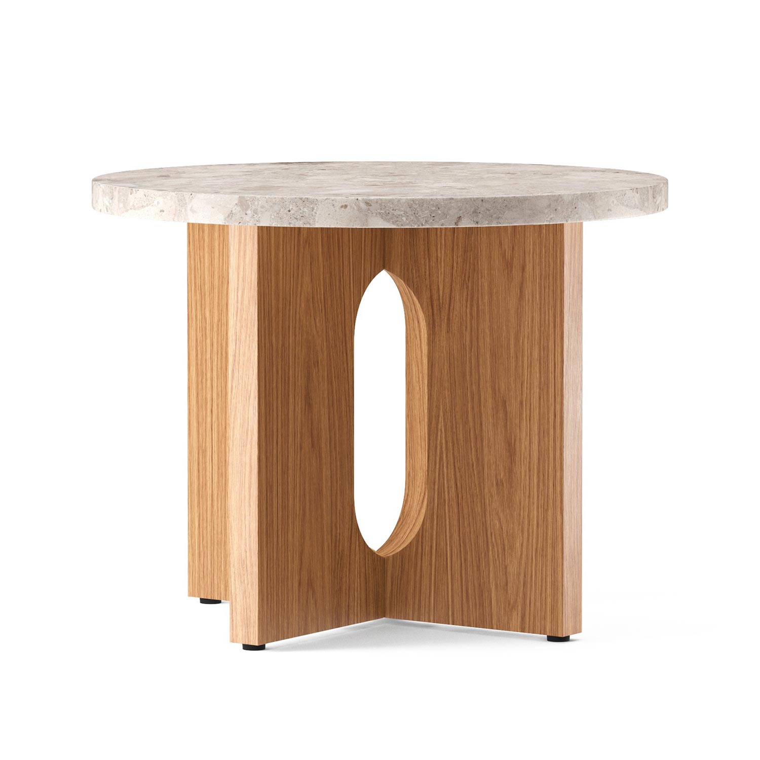 Audo - Androgyne Beistelltisch Holz Ø50 cm