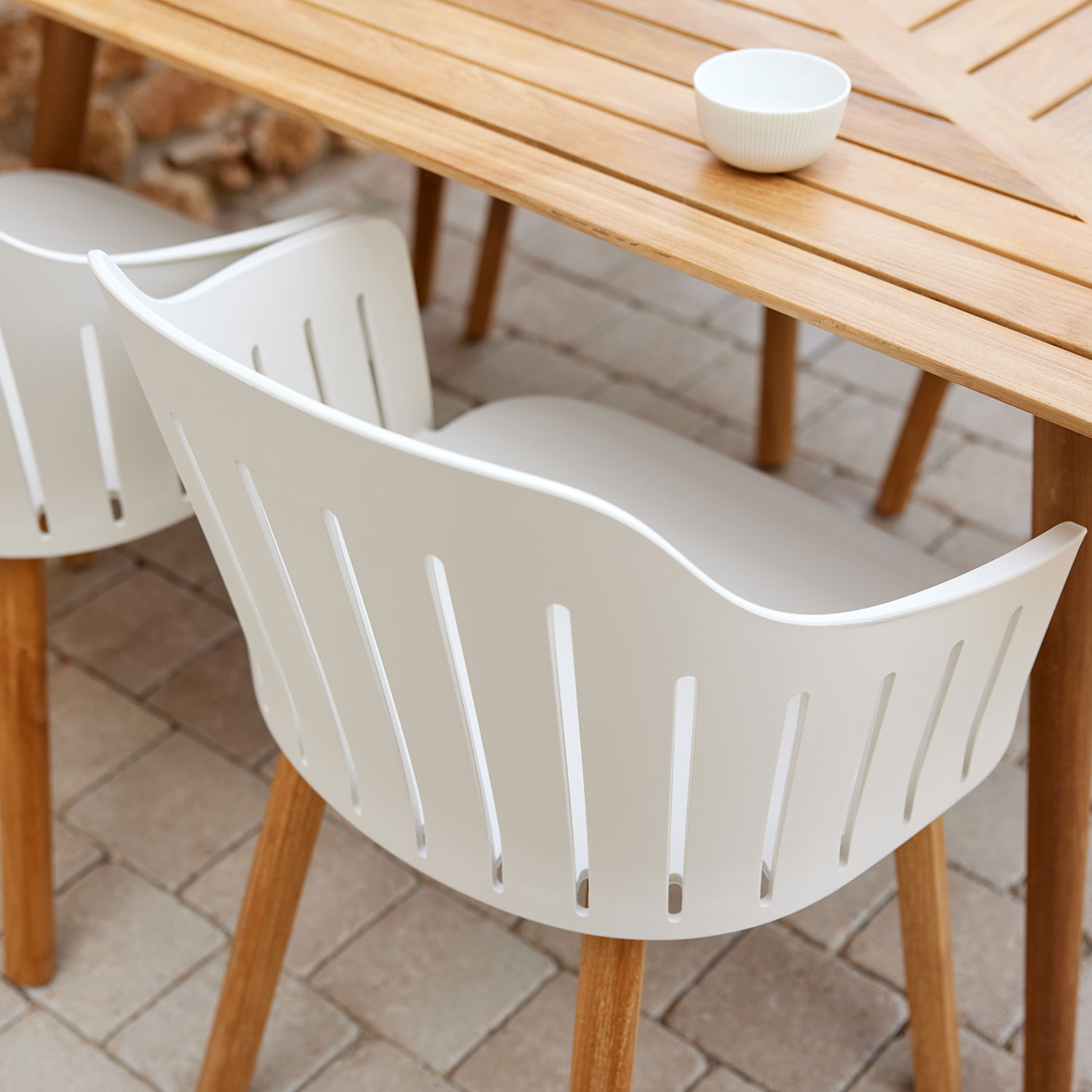 cane line choice teak weiss 54500PPW 54504T detail 98630