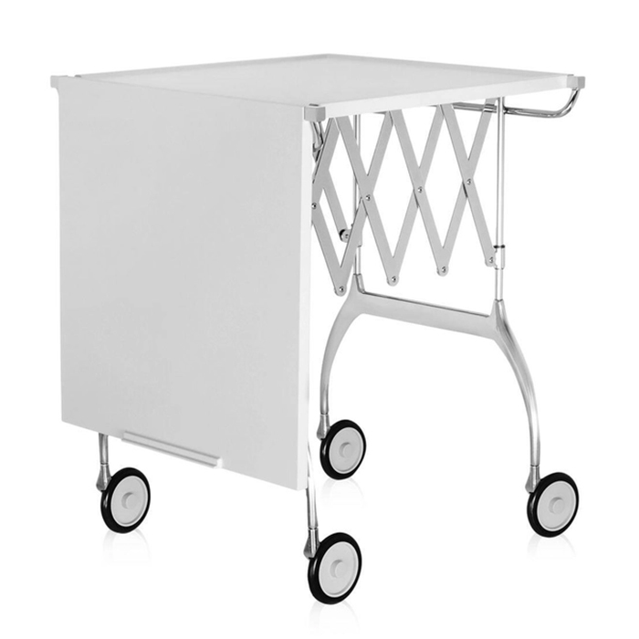 kartell battista servierwagen creme geklappt 102348