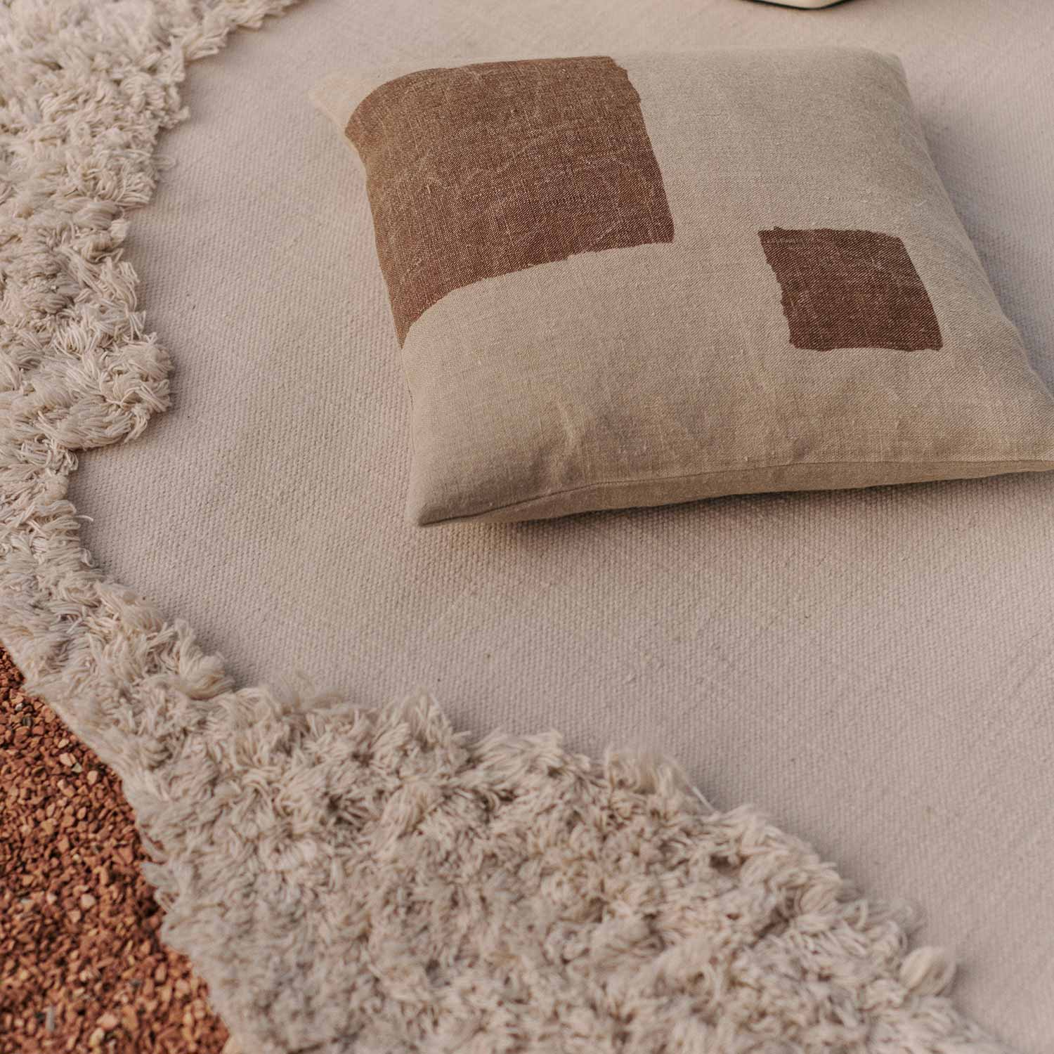Ferm Living - Oleo Kissen terracotta/natural