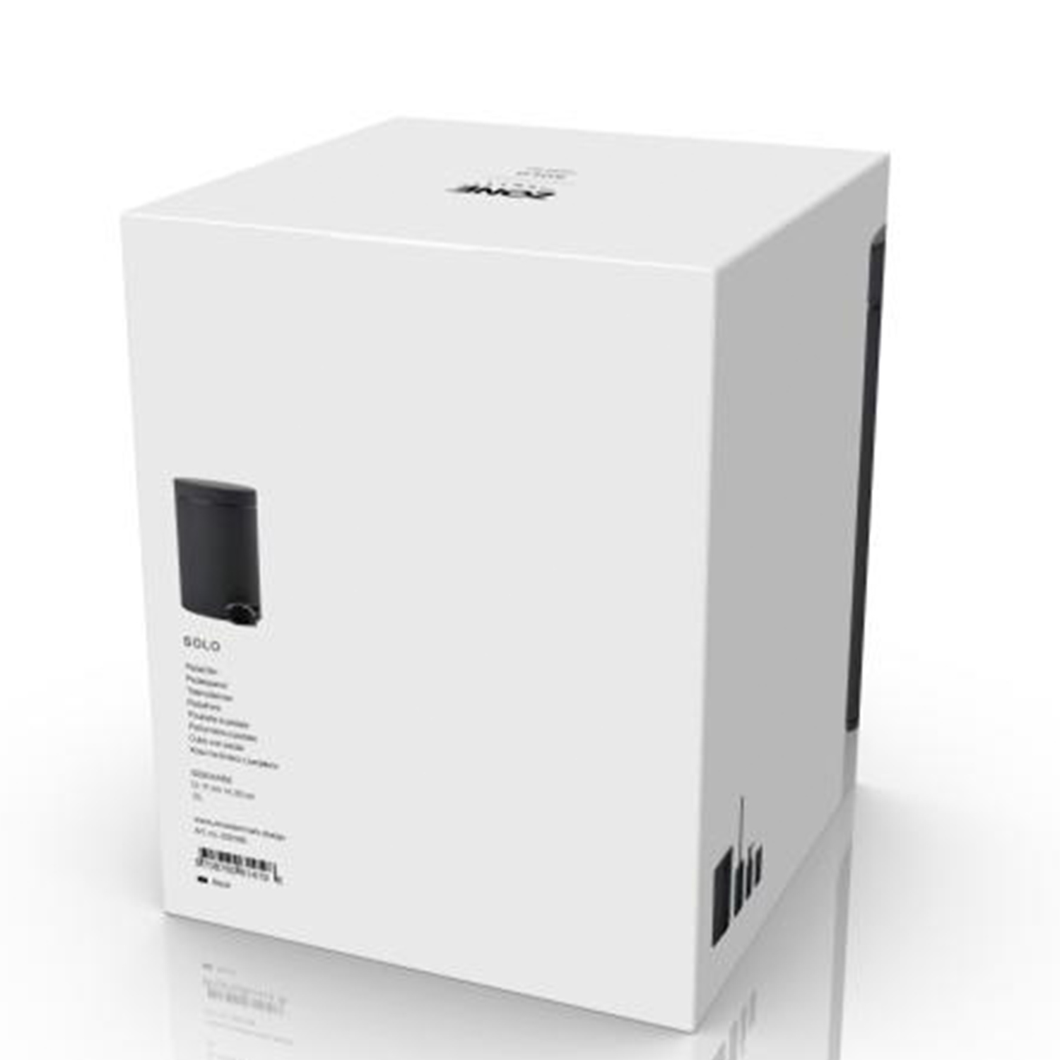 Zone denmark Solo Pedaleimer schwarz Verpackung hinten 105564