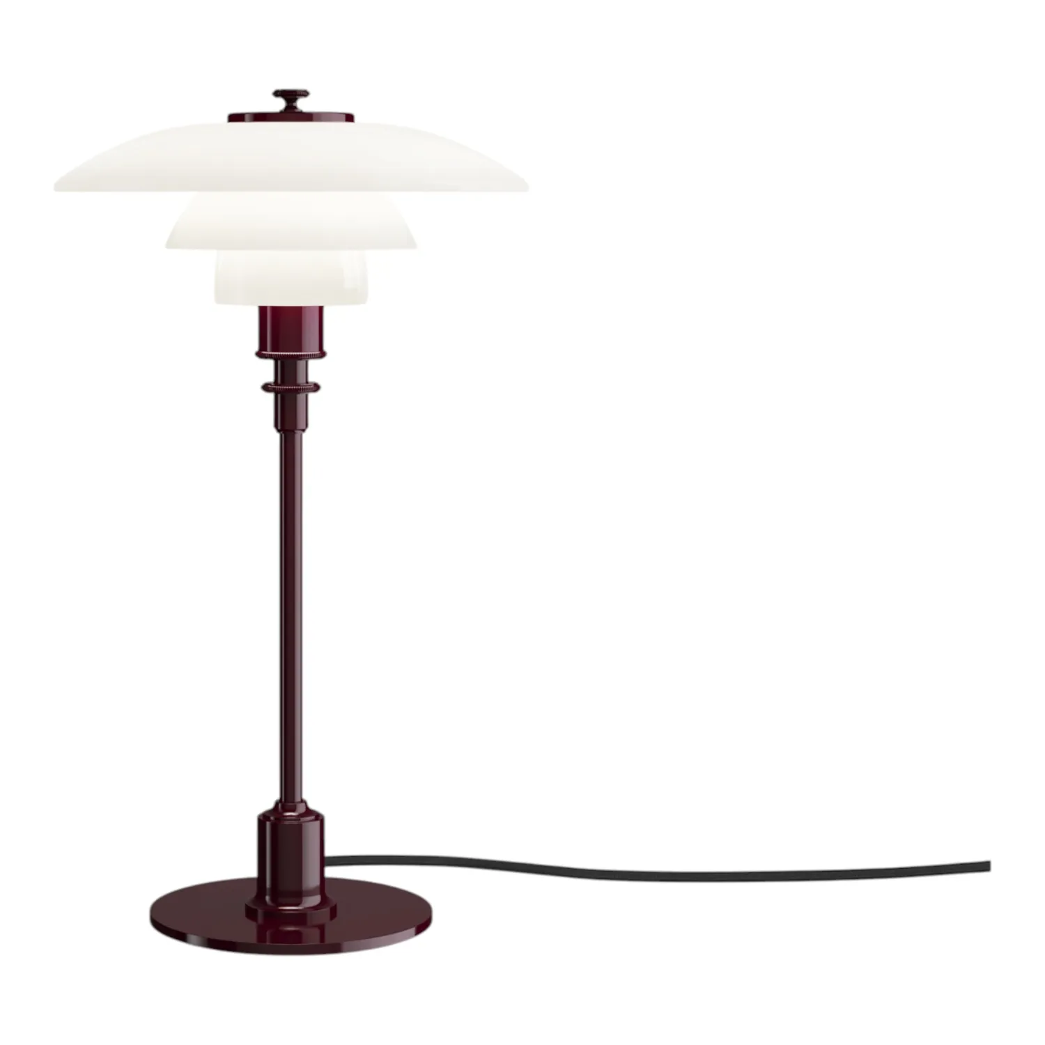 Louis Poulsen - PH 2/1 Tischleuchte glossy burgundy