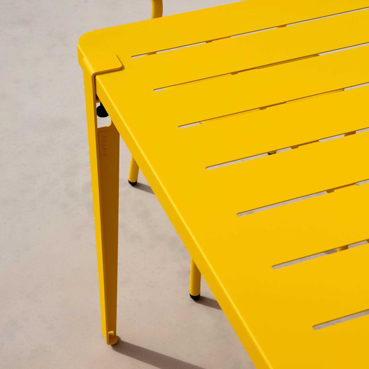 Tiptoe - Tischbein für den Außenbereich 75 cm sonnengelb