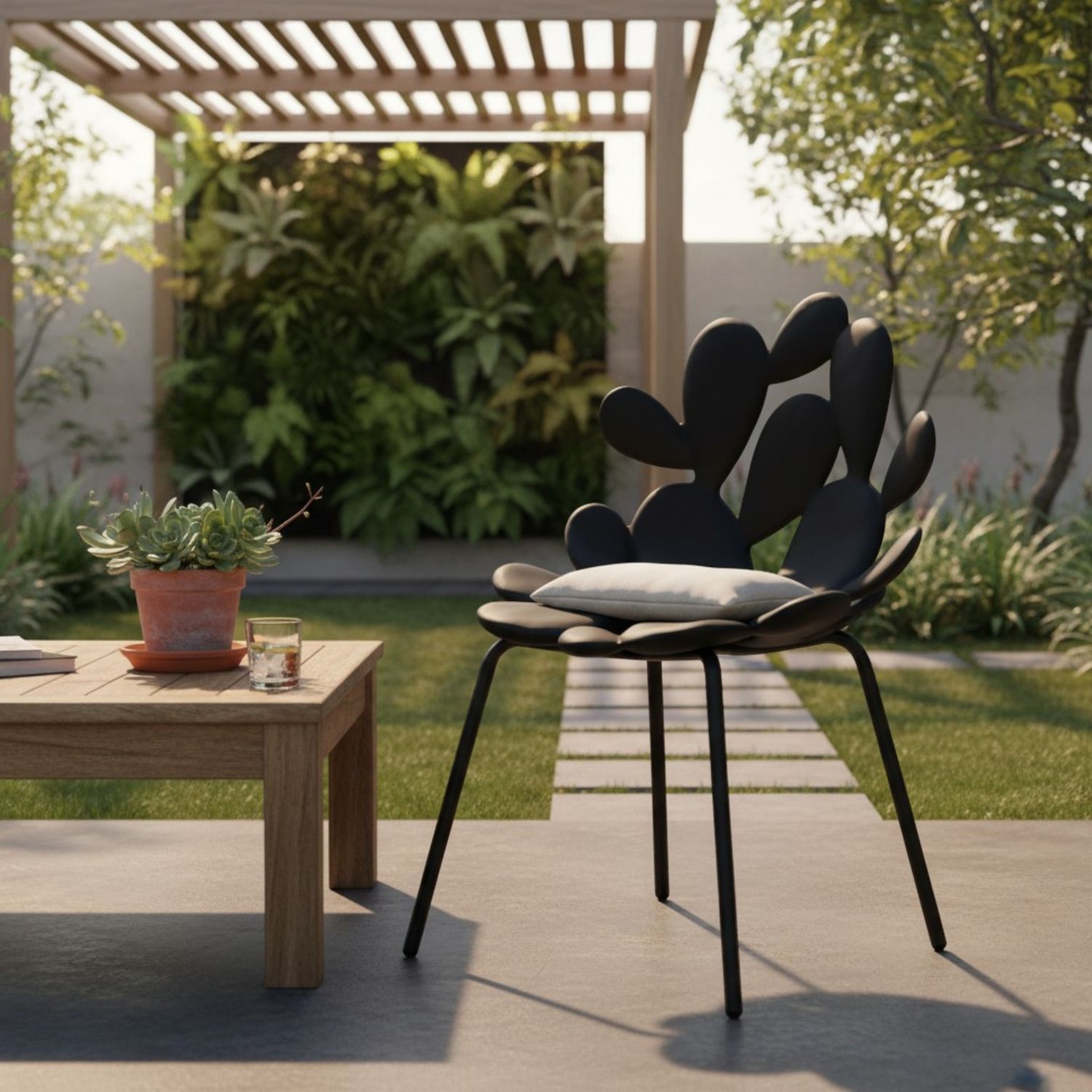 Qeeboo - Filicudi Chair farbig 2er-Set schwarz