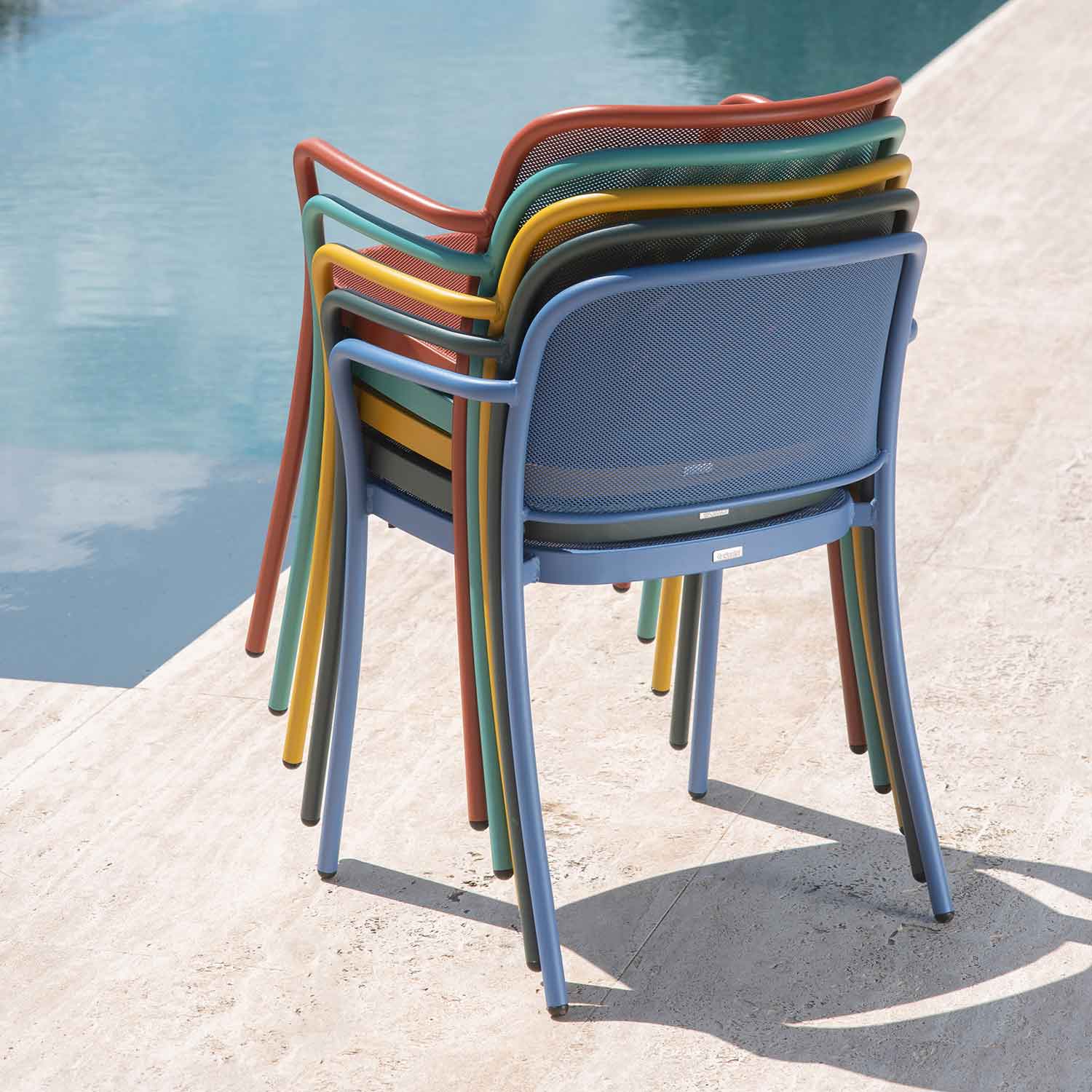 EMU - Gartenstuhl Café marineblau