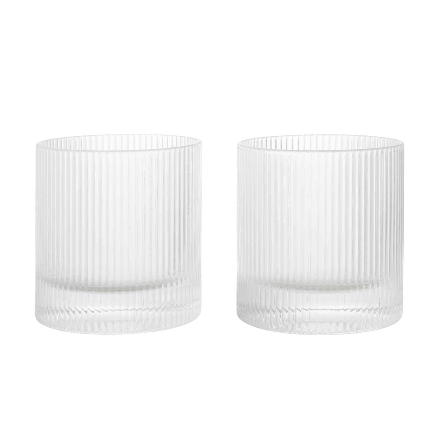 Ferm Living - Ripple Becherglas 2er-Set