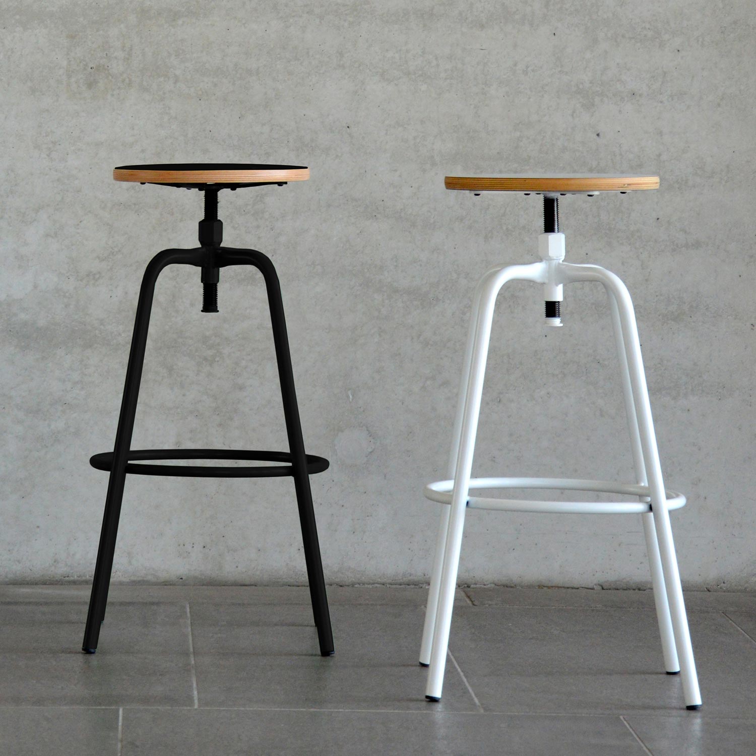 paris barhocker schwarz weiss jan kurtz 65318