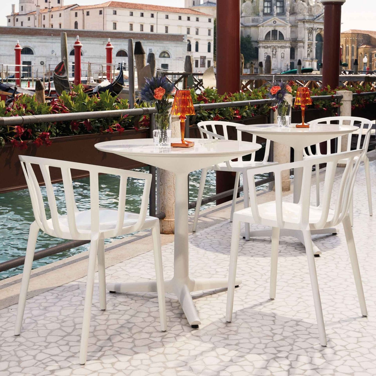 Kartell - Venice Stuhl schwarz glänzend