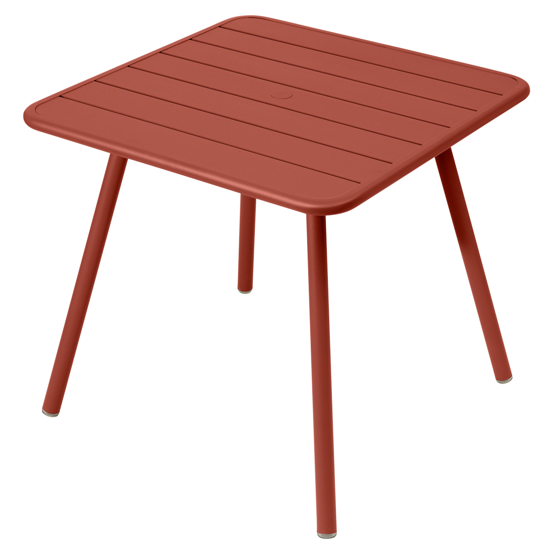 fermob luxembourg tisch 80cm ockerrot 64537