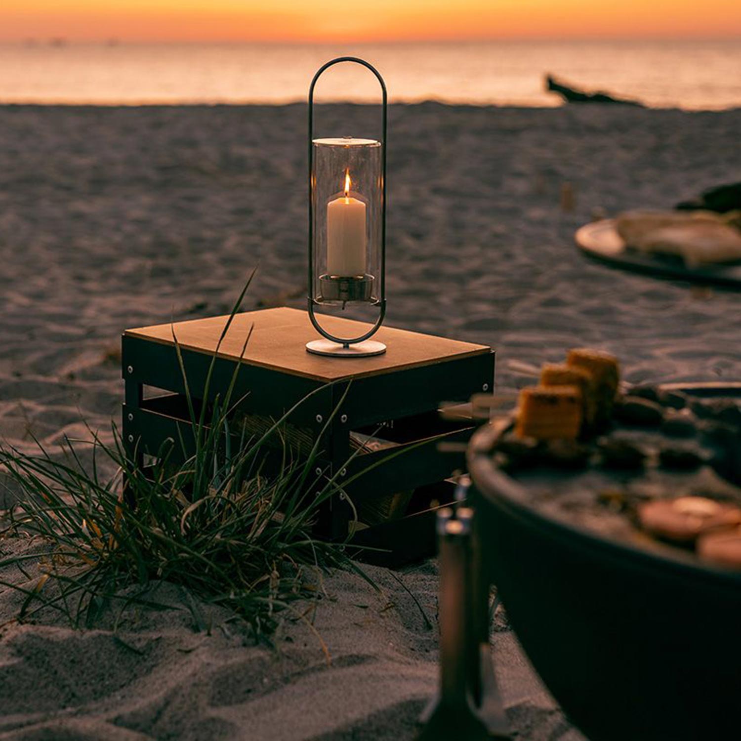 hoefats oval candle windlicht 35 strand 96017