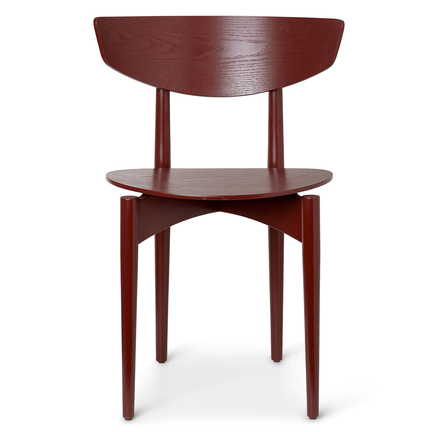 ferm living herman dining chair wood red brown 83417