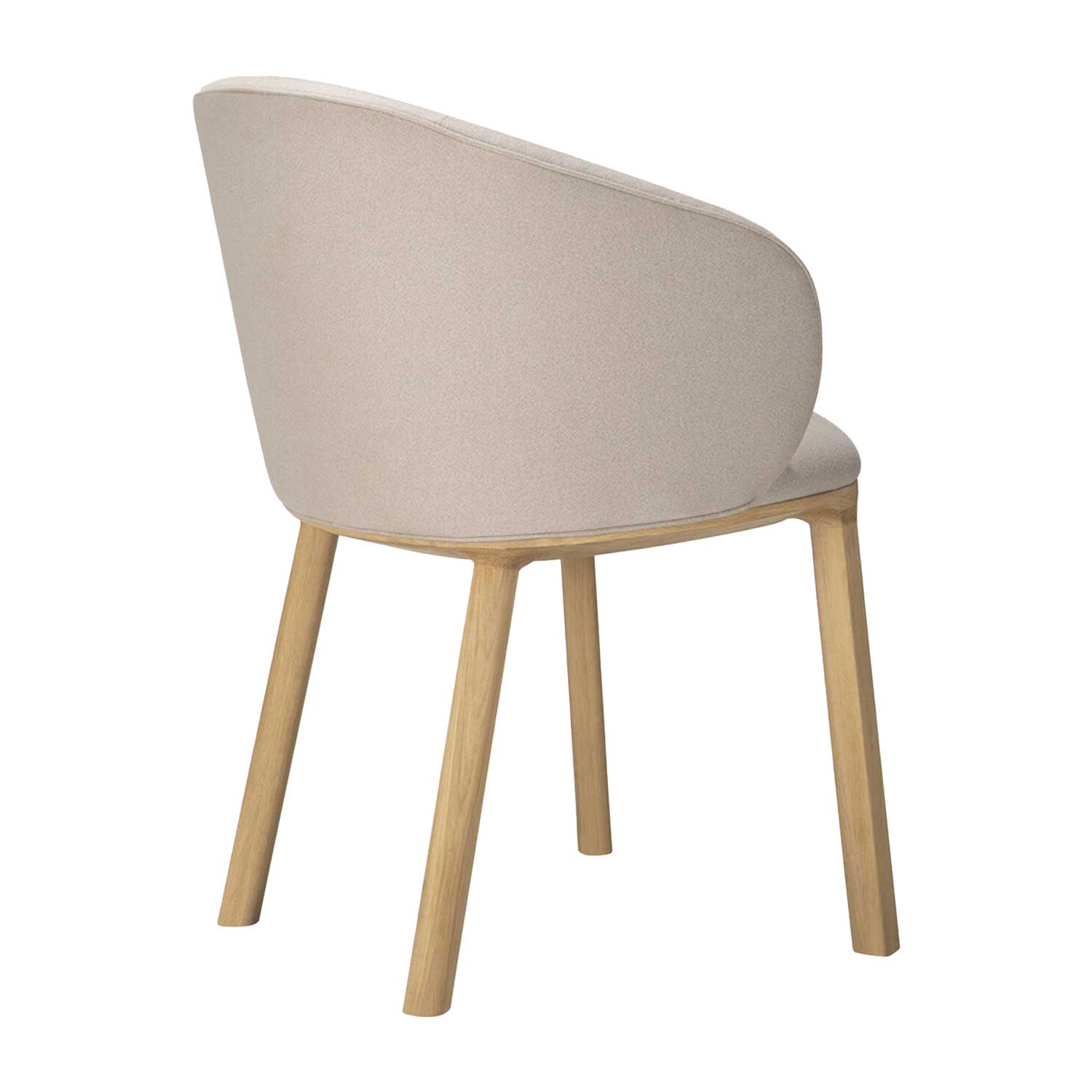 Ethnicraft - Unda Stuhl Eiche lackiert Stoff Salt