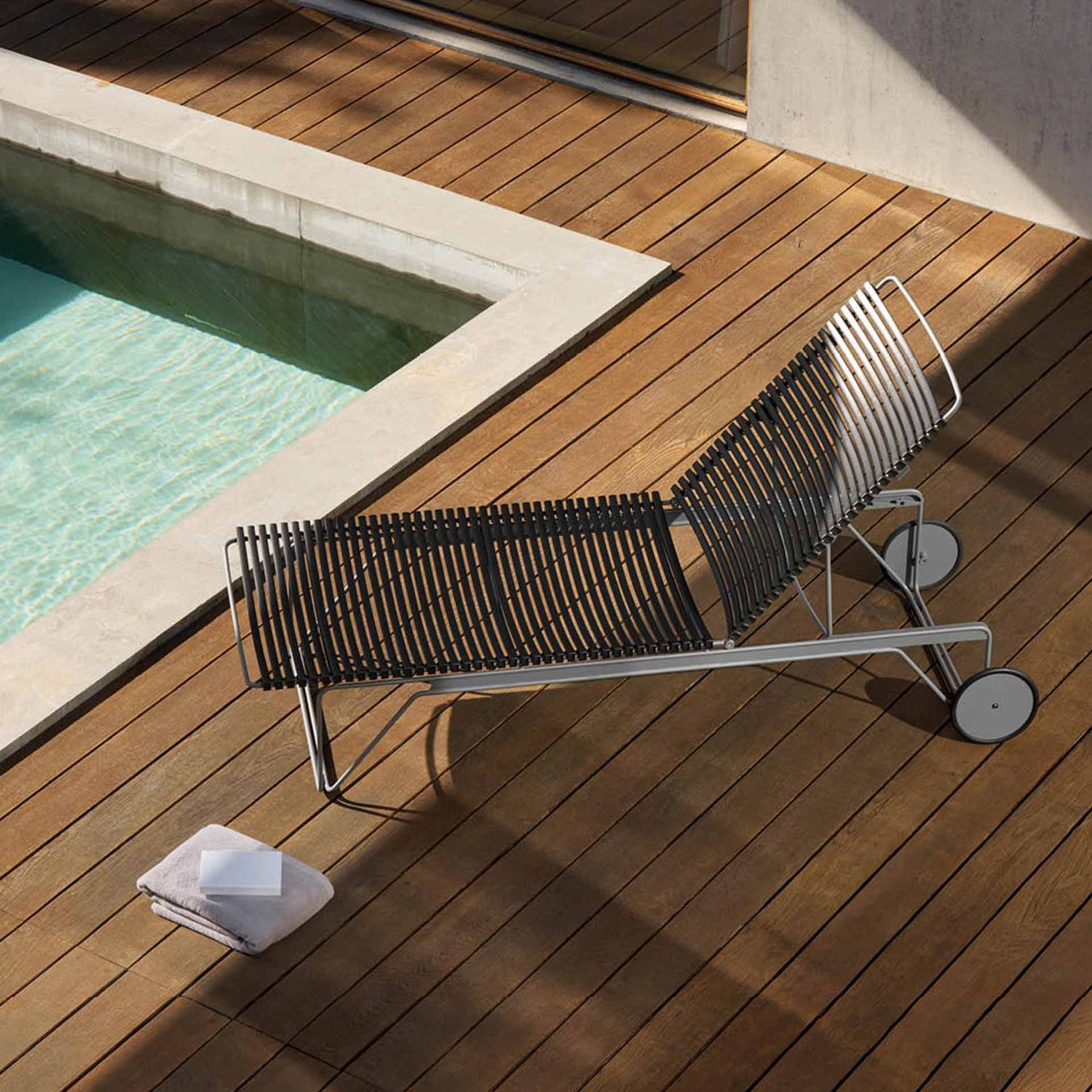 HOUE - Click Gartenliege verstellbar schwarz