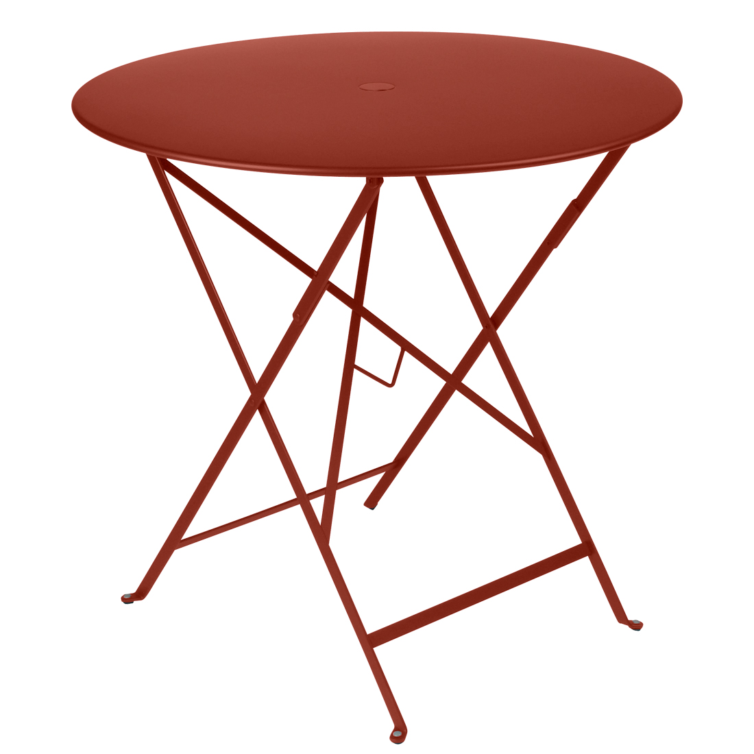 fermob bistro tisch rund 77cm ockerrot 20 77574