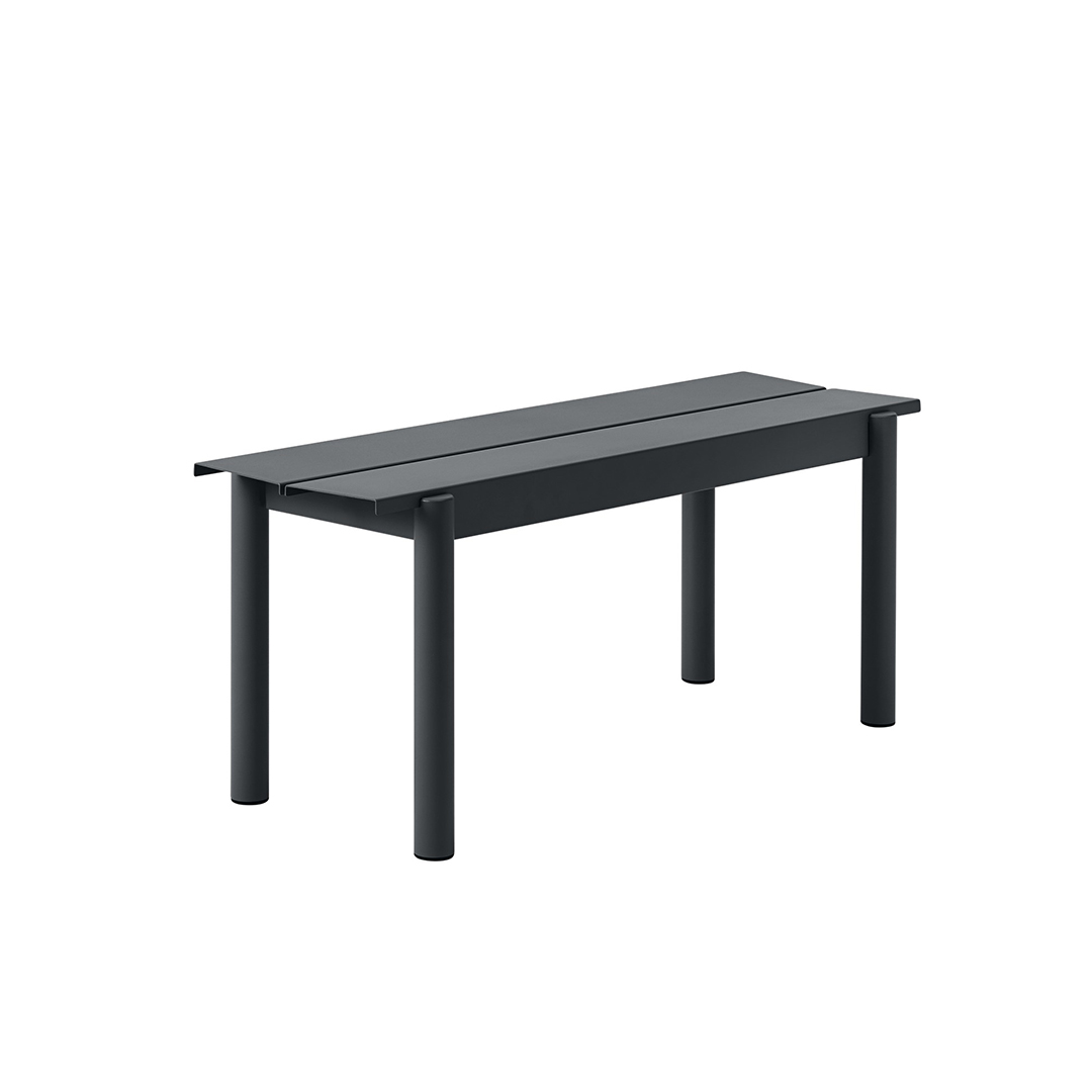 muuto linear steel bench 110 black 65416