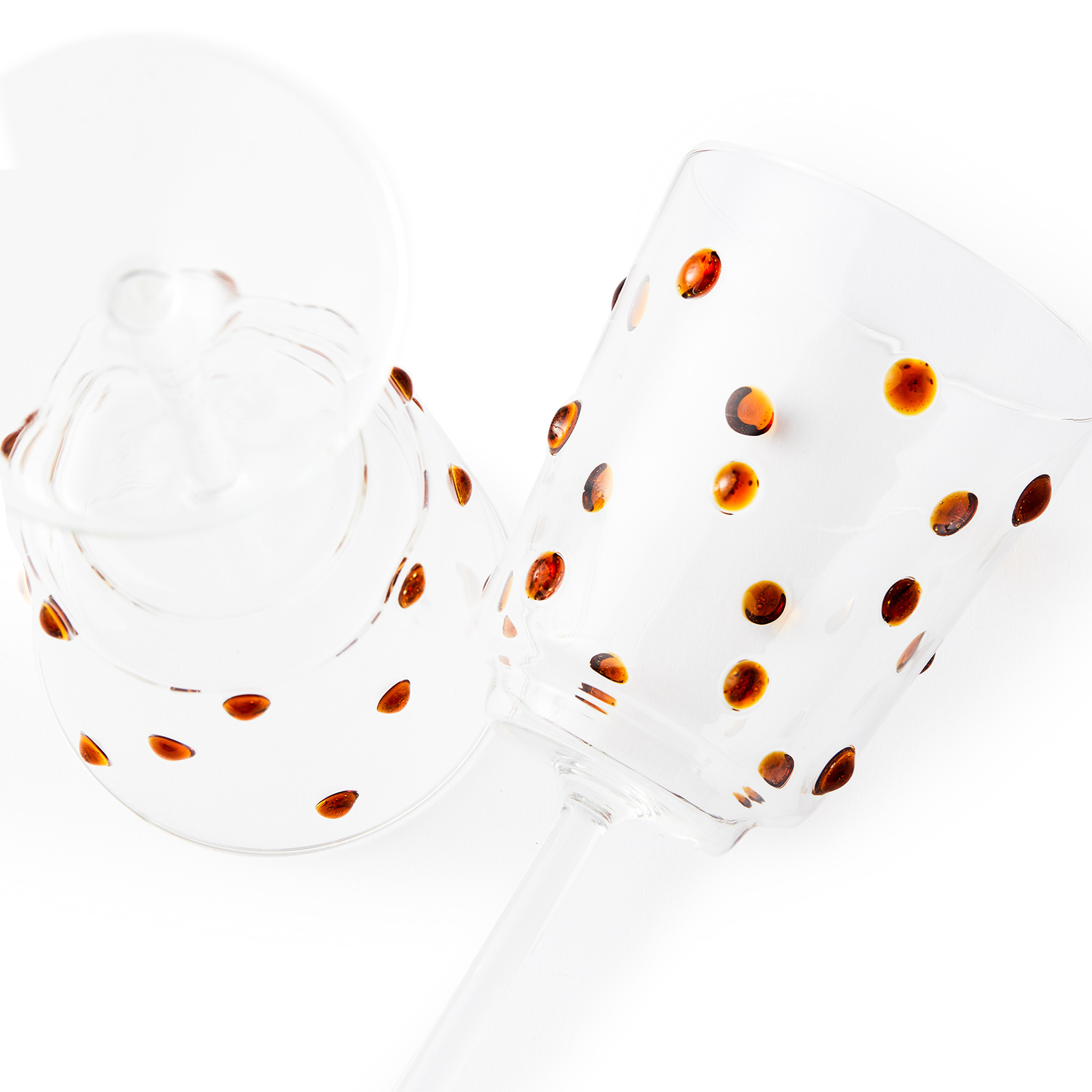 pols potten nob weinglas gelb zwei 99090