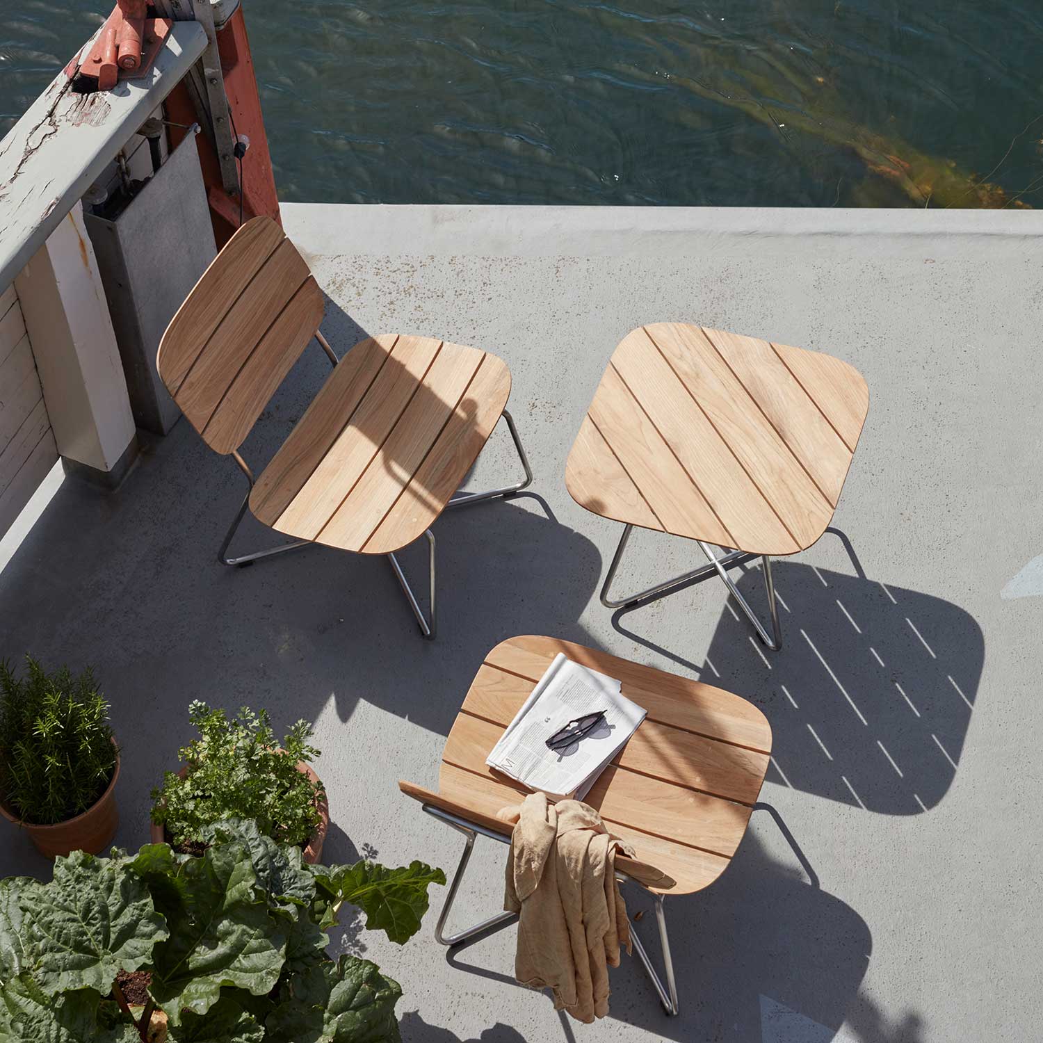 skagerak lilium lounge chair von oben 53951