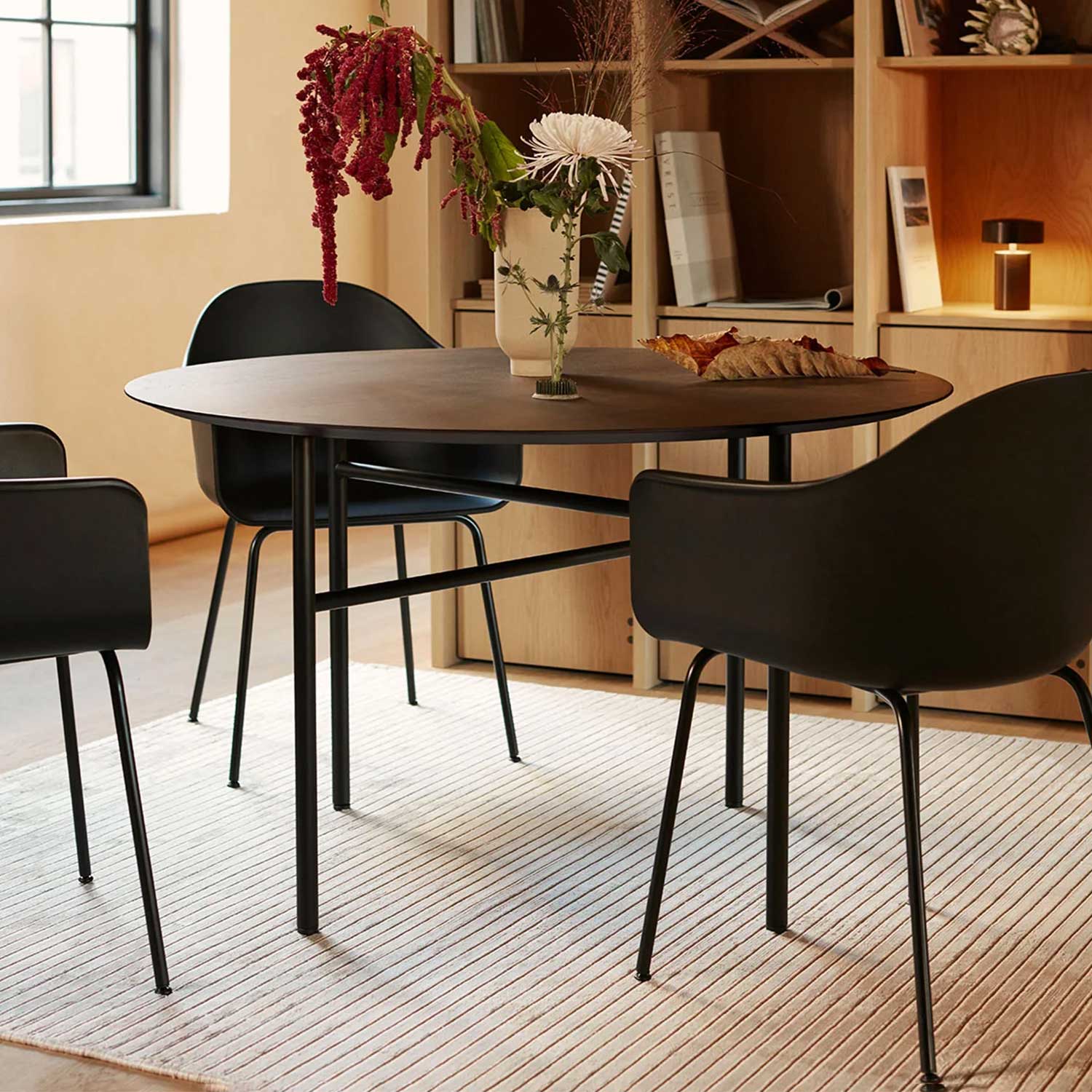 Audo - Harbour Stahl/Kunststoff hoch schwarz/schwarz