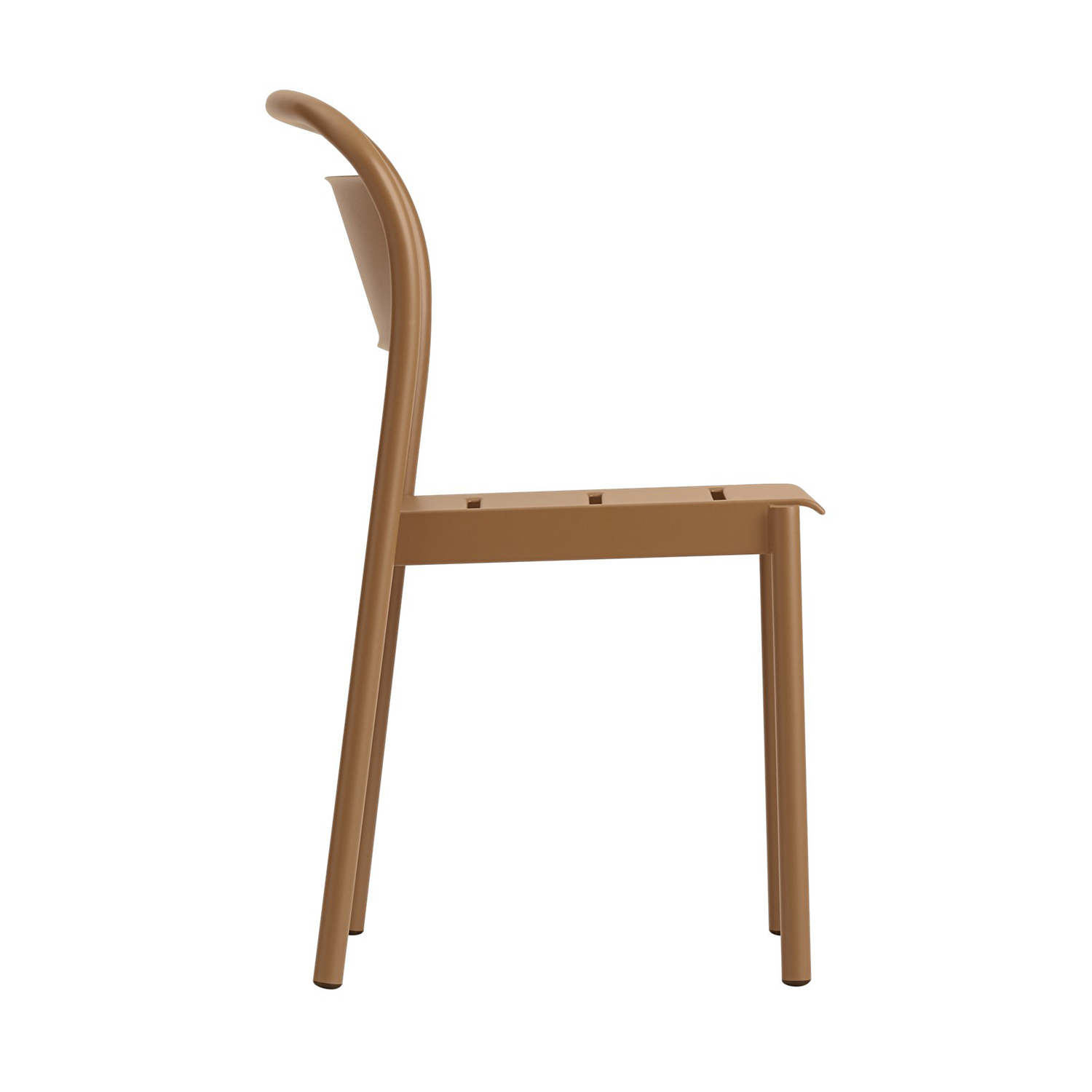 muuto linear armchair burnt orange seitlich 65398