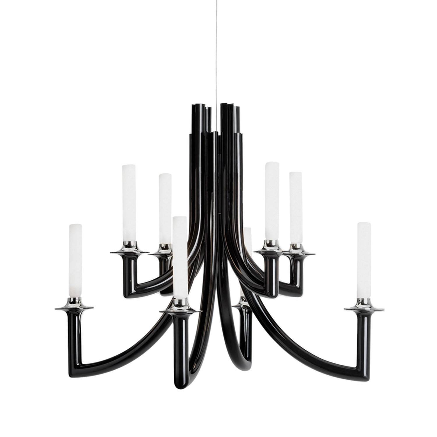 kartell khan kronleuchter schwarz freisteller 88068