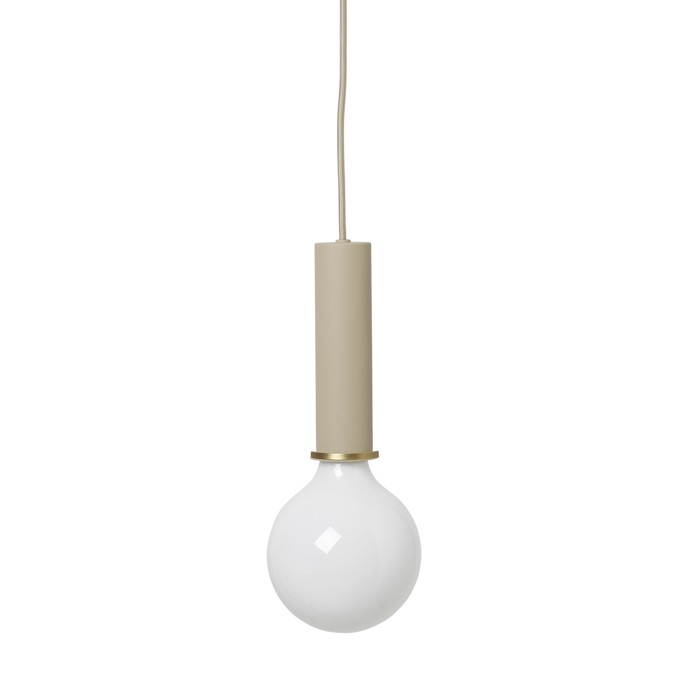ferm living collect socket cashmere high mit leuchtmittel 61614