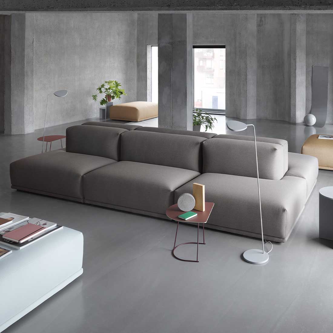 stehlampe muuto leaf grau 27014