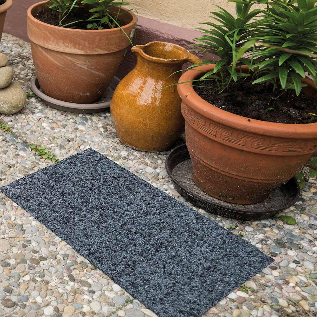 salonloewe wohnmatte uni anthrazit 30 x 100 ambiente 87899