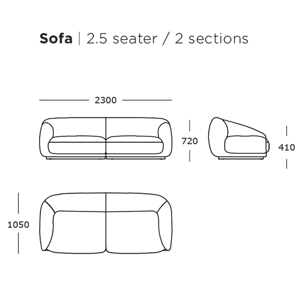 wendelbo montholon 2 5 seater abmessungen 94498