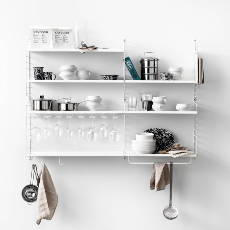 kueche regal weiss string 68853