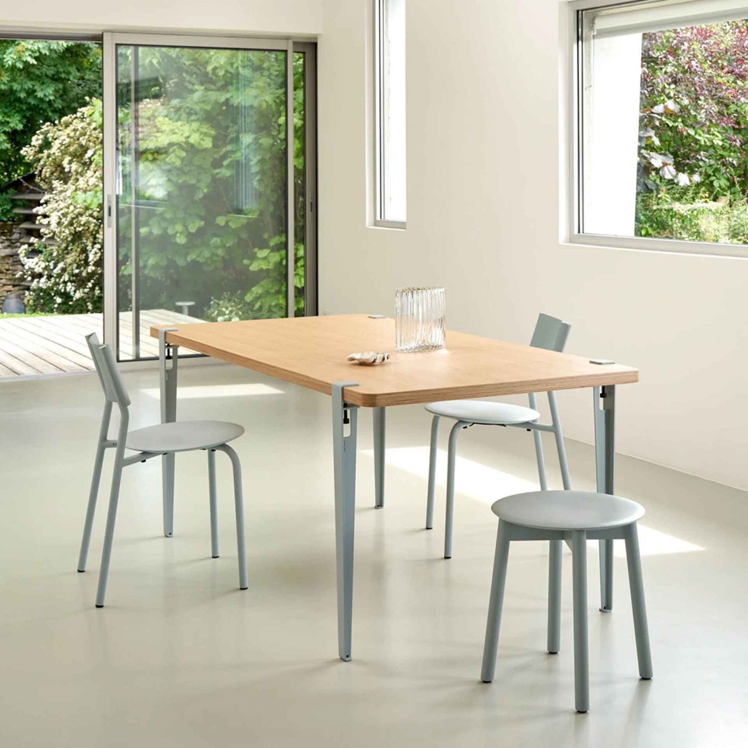 Tiptoe - Tischbein 75 cm blassblau